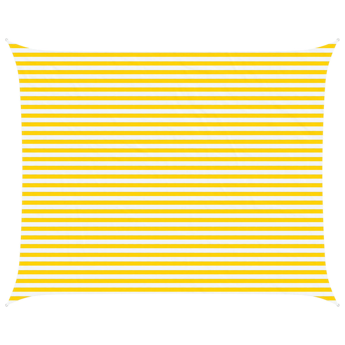 Sonnensegel Gelb und Weiß 4 x 5 m 100 % Polyester Oxford