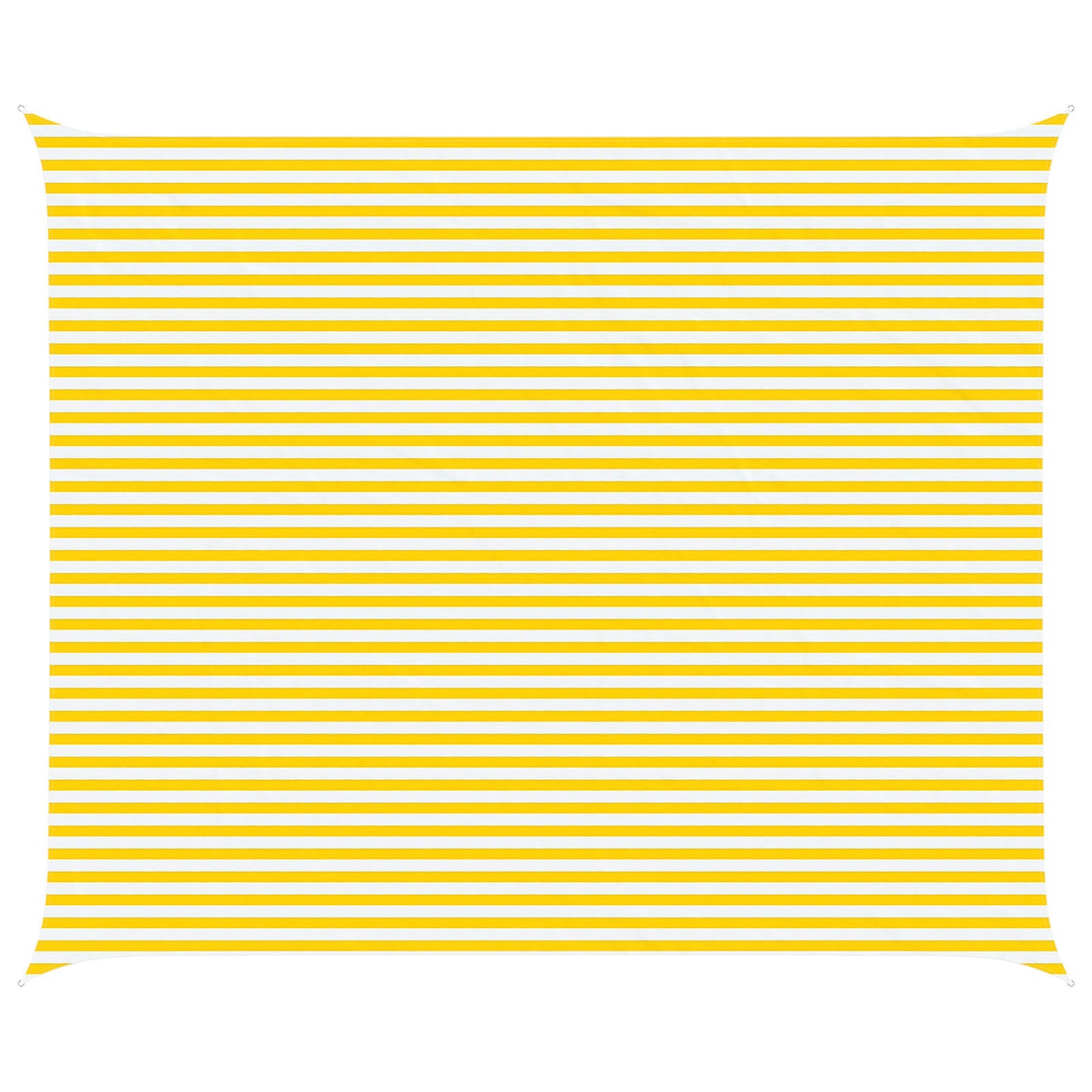 Sonnensegel Gelb und Weiß 6 x 5 m 100 % Polyester Oxford