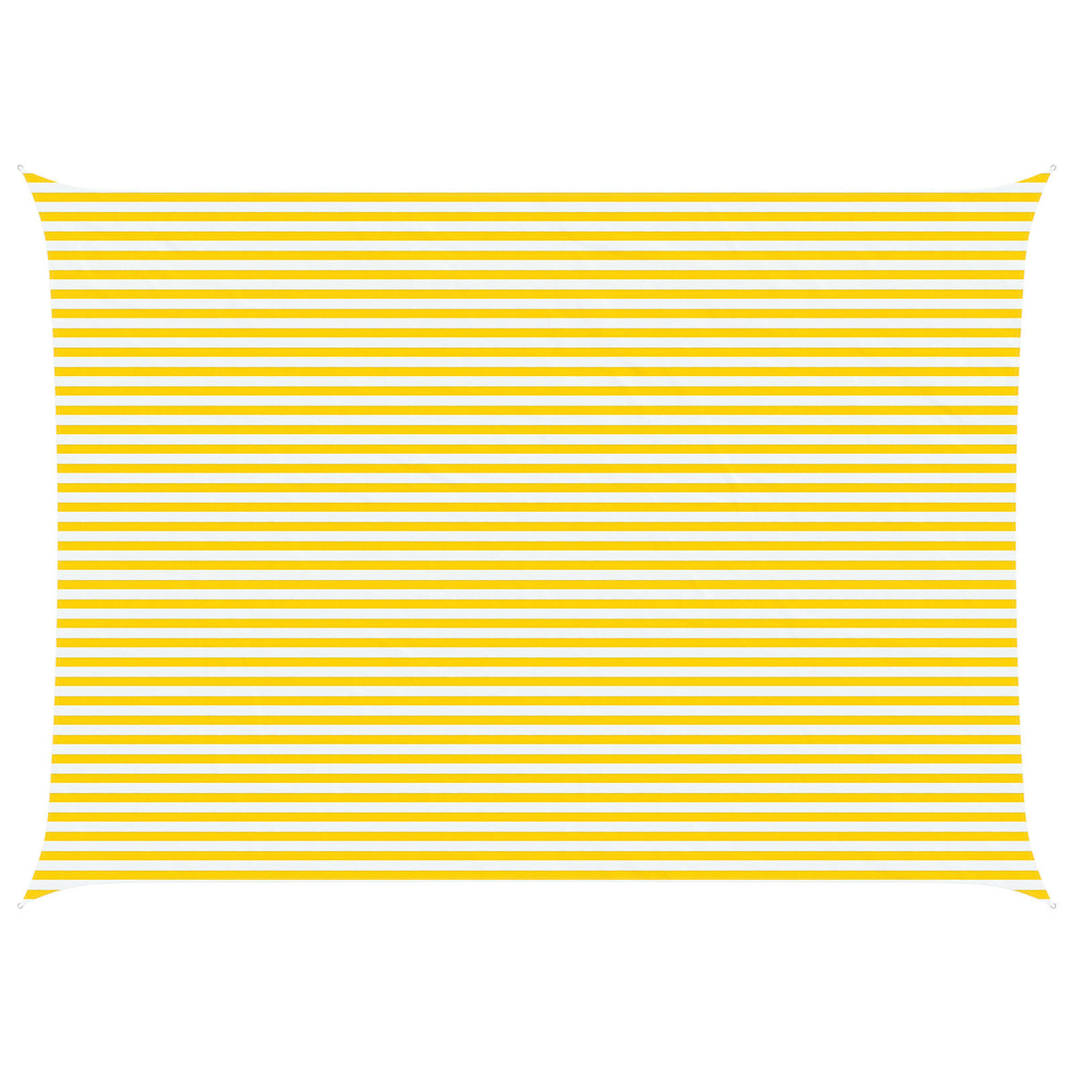 Sonnensegel Gelb und Weiß 5 x 7 m 100 % Polyester Oxford