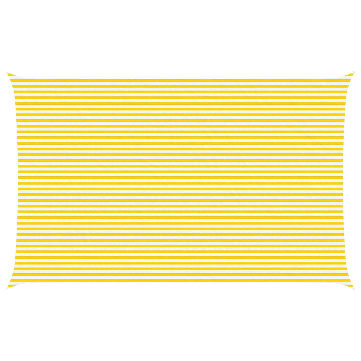 Sonnensegel Gelb und Weiß 8 x 5 m 100 % Polyester Oxford