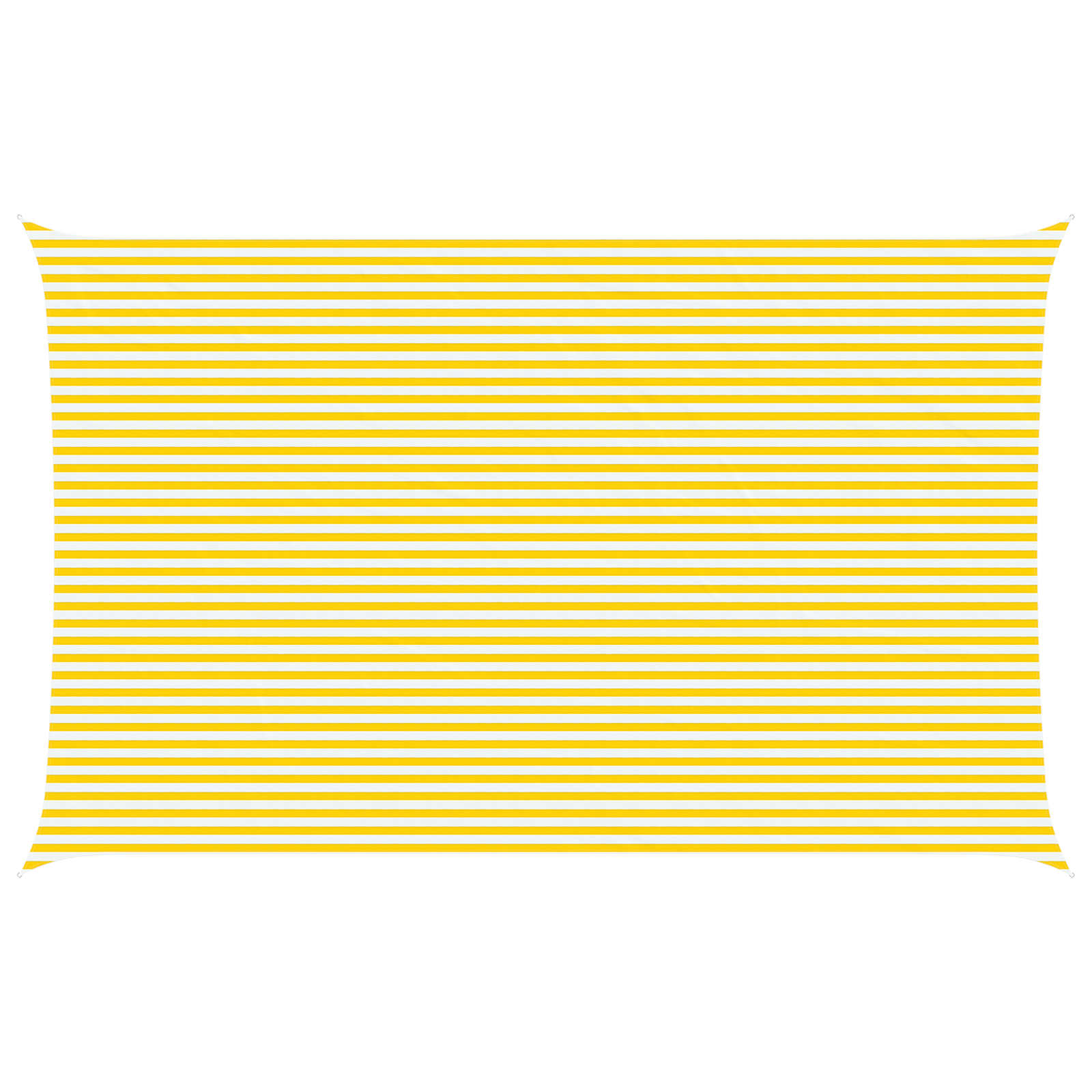 Sonnensegel Gelb und Weiß 8 x 5 m 100 % Polyester Oxford