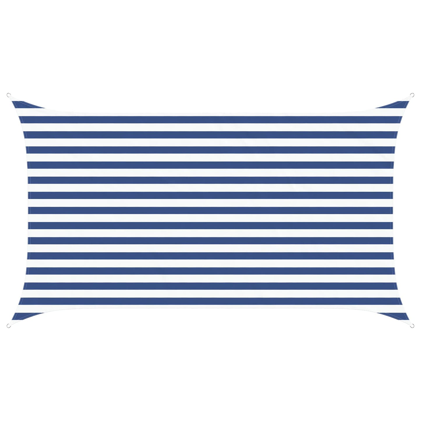 Sonnensegel Blau und Weiß 3,5 x 2 m 100 % Polyester Oxford