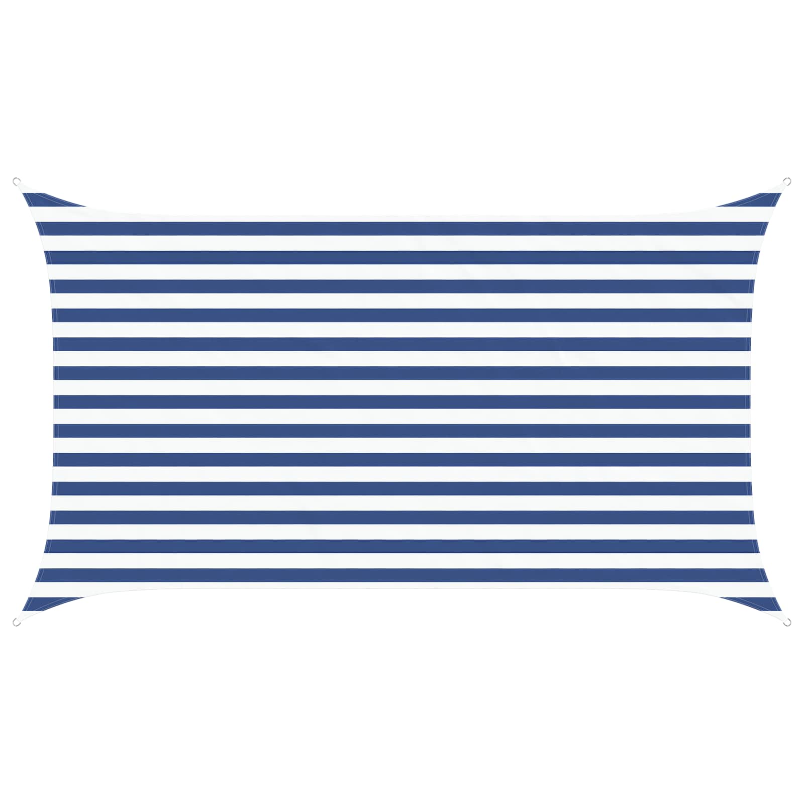 Sonnensegel Blau und Weiß 3,5 x 2 m 100 % Polyester Oxford