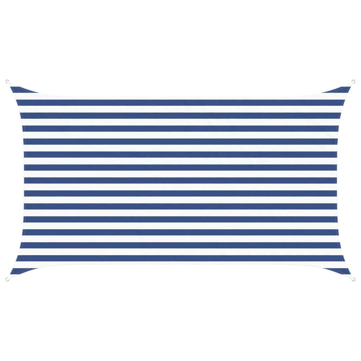 Sonnensegel Blau und Weiß 2 x 3,5 m 100 % Polyester Oxford