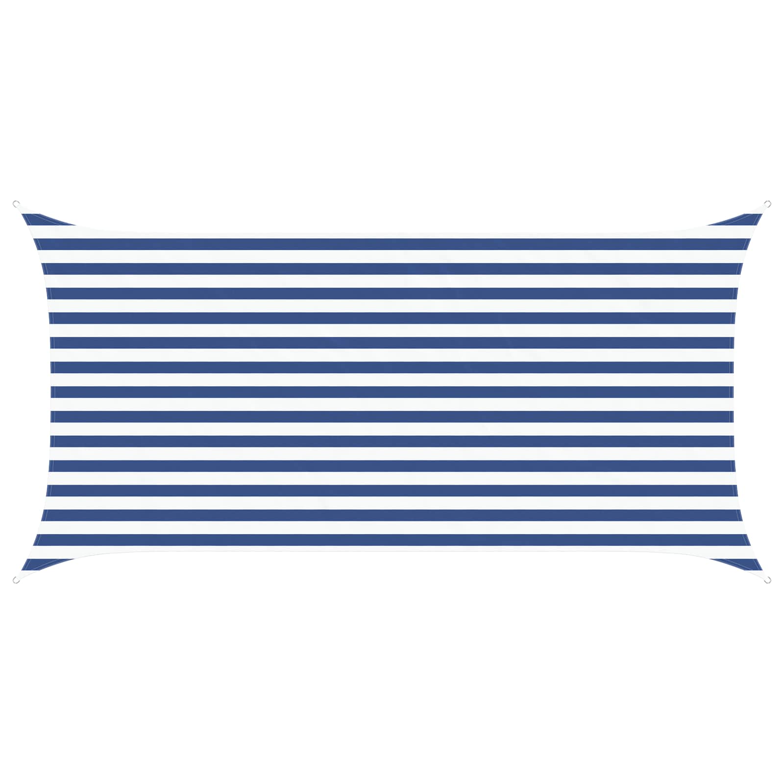 Sonnensegel Blau und Weiß 4 x 2 m 100 % Polyester Oxford