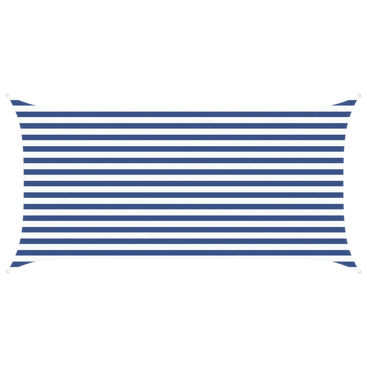 Sonnensegel Blau und Weiß 2 x 4 m 100 % Polyester Oxford