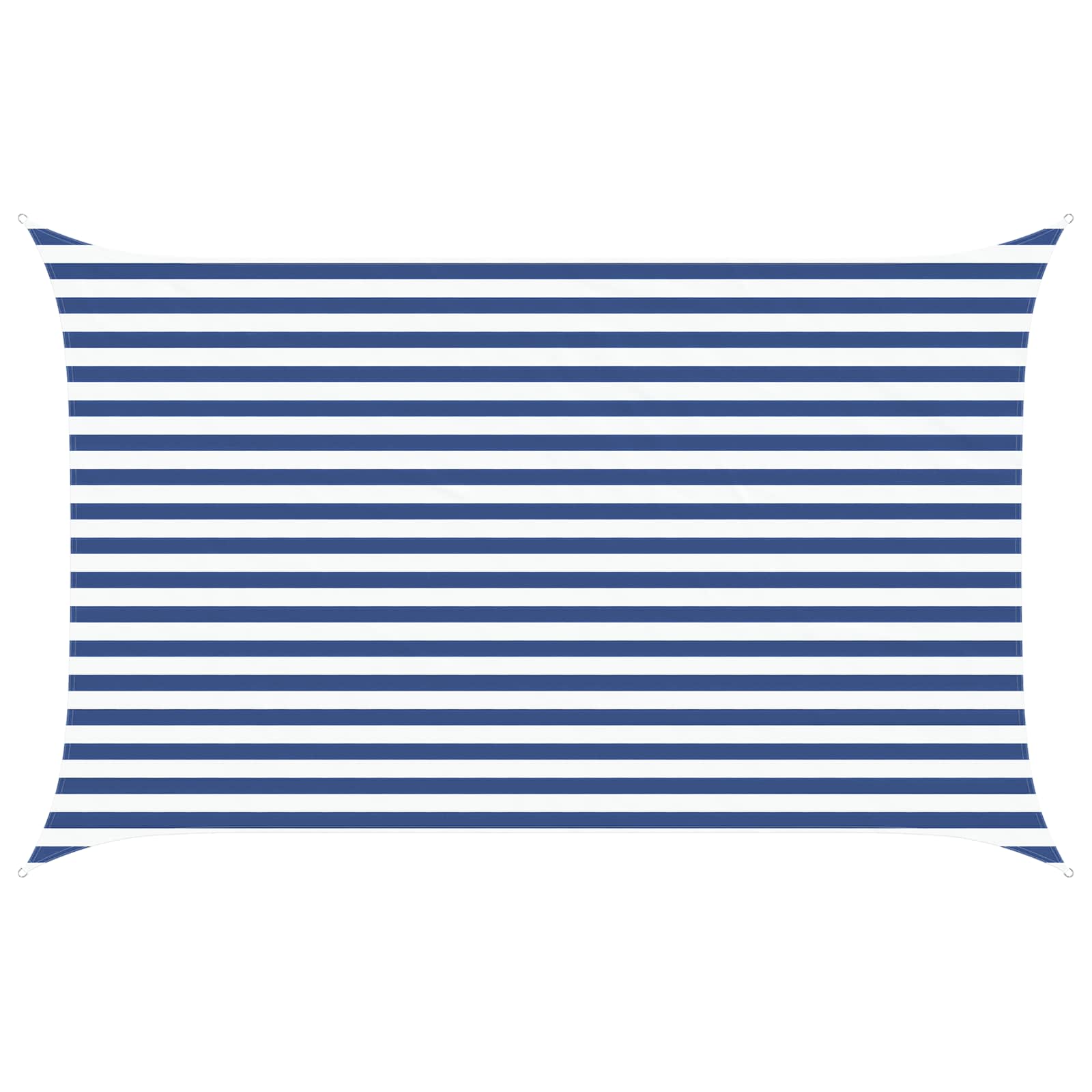 Sonnensegel Blau und Weiß 4 x 2,5 m 100 % Polyester Oxford