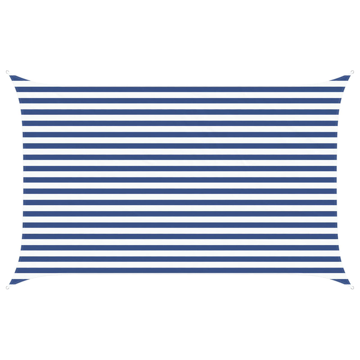 Sonnensegel Blau und Weiß 2,5 x 4 m 100 % Polyester Oxford