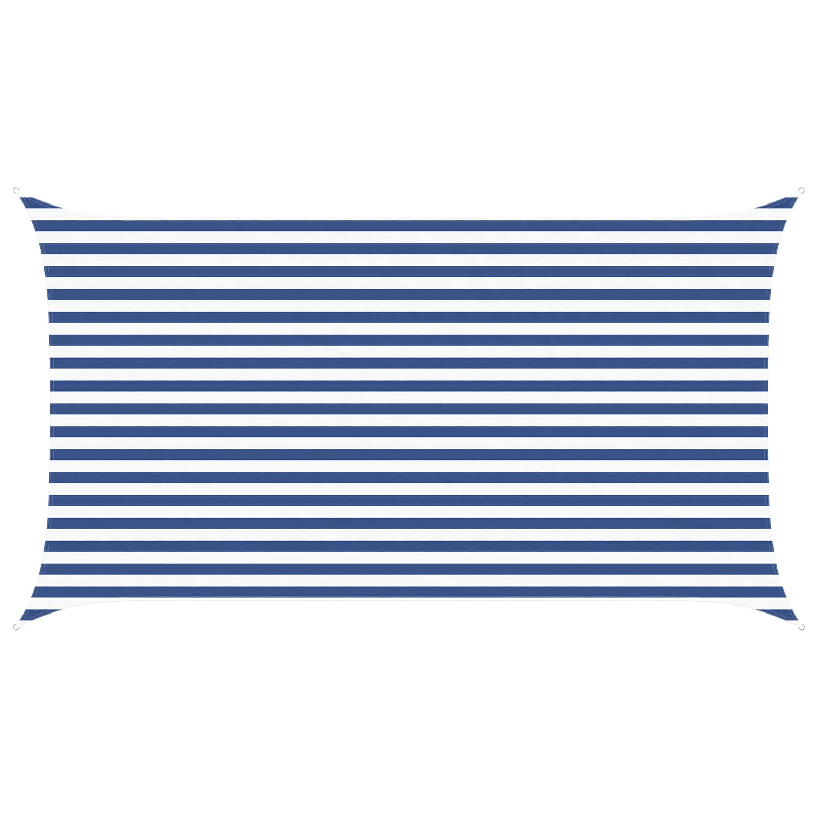 Sonnensegel Blau und Weiß 4,5 x 2,5 m 100 % Polyester Oxford