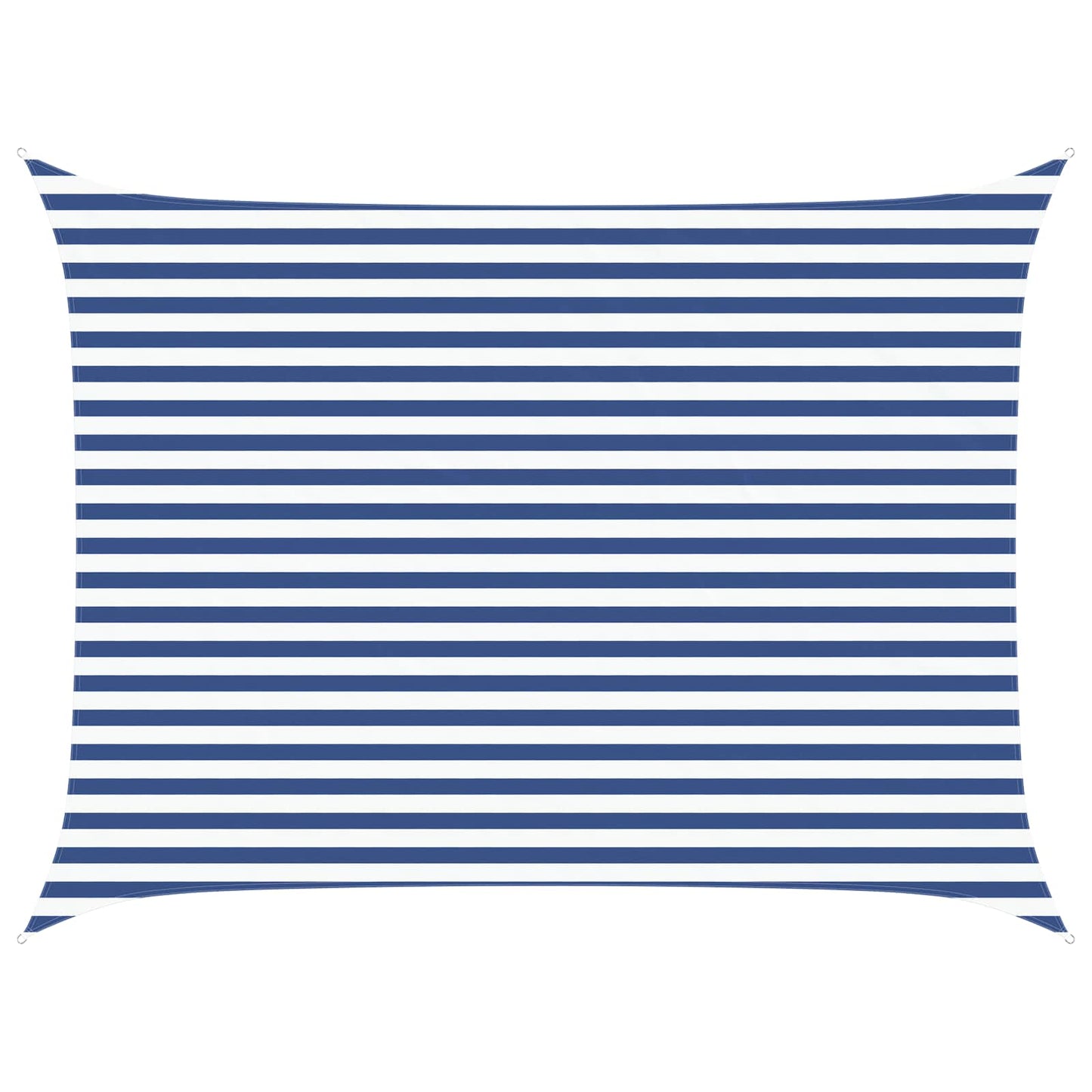 Sonnensegel Blau und Weiß 4 x 3 m 100 % Polyester Oxford