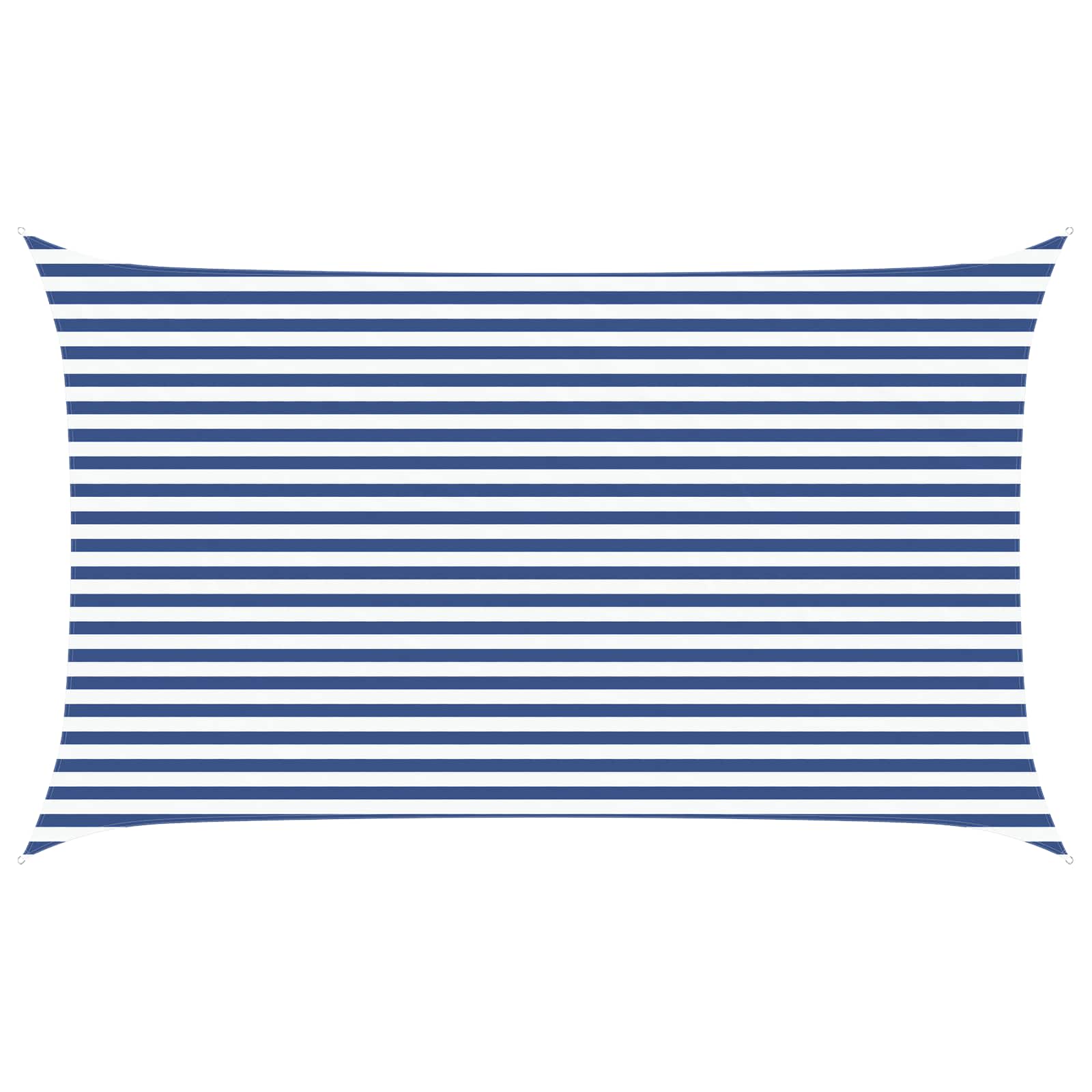 Sonnensegel Blau und Weiß 5 x 3 m 100 % Polyester Oxford