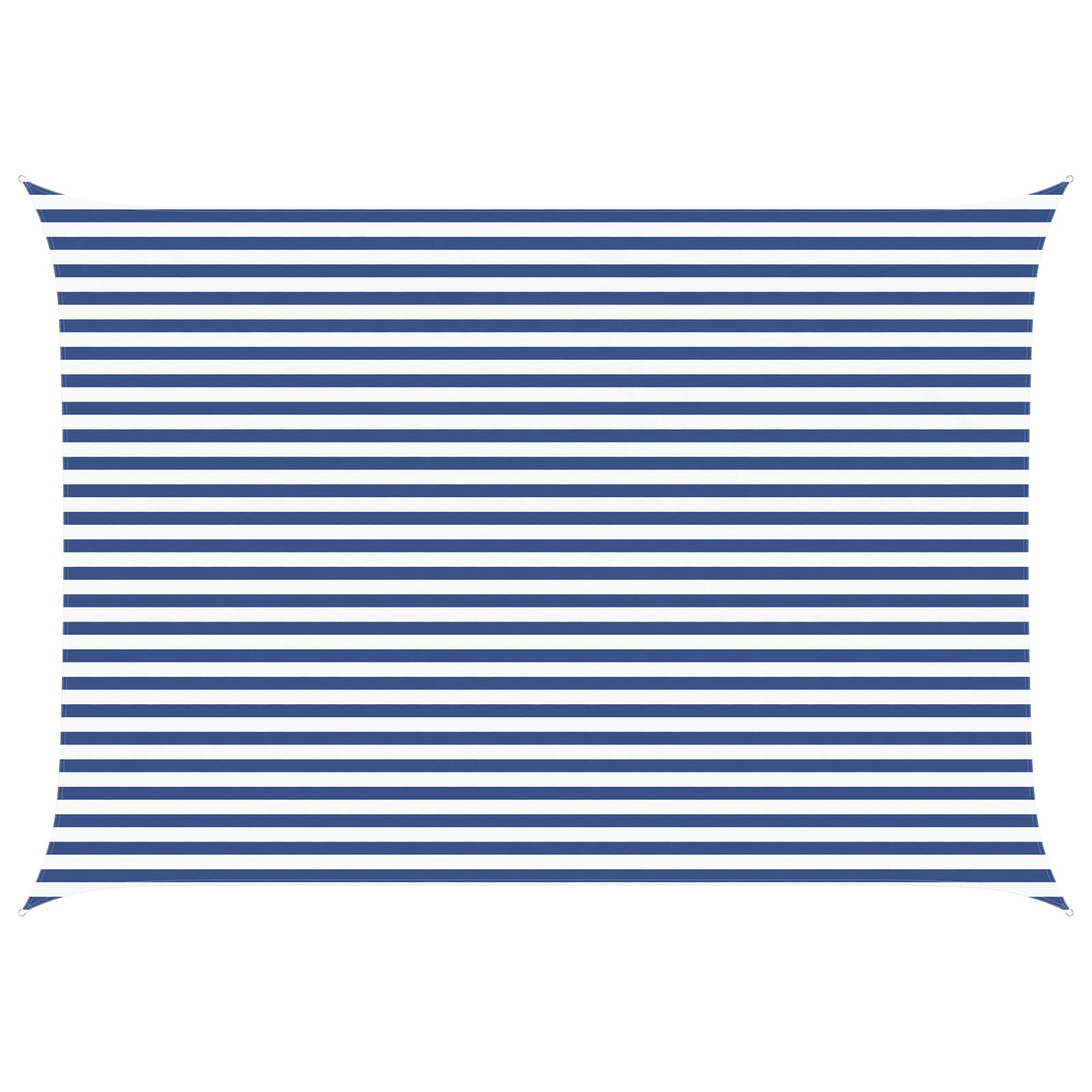 Sonnensegel Blau und Weiß 5 x 3,5 m 100 % Polyester Oxford