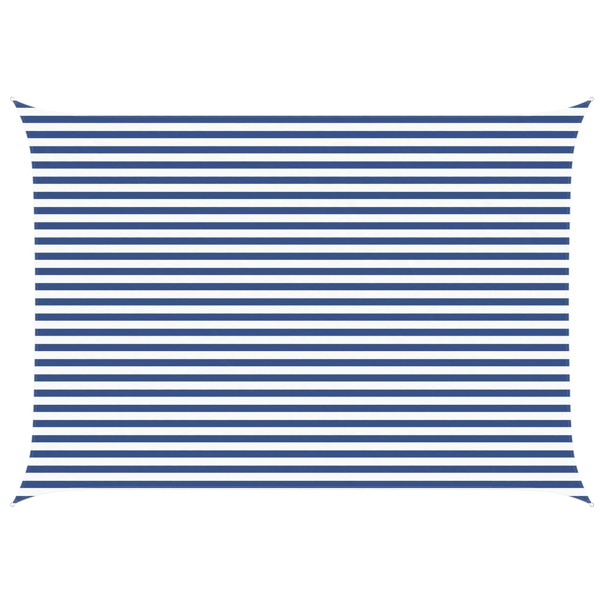 Sonnensegel Blau und Weiß 3,5 x 5 m 100 % Polyester Oxford