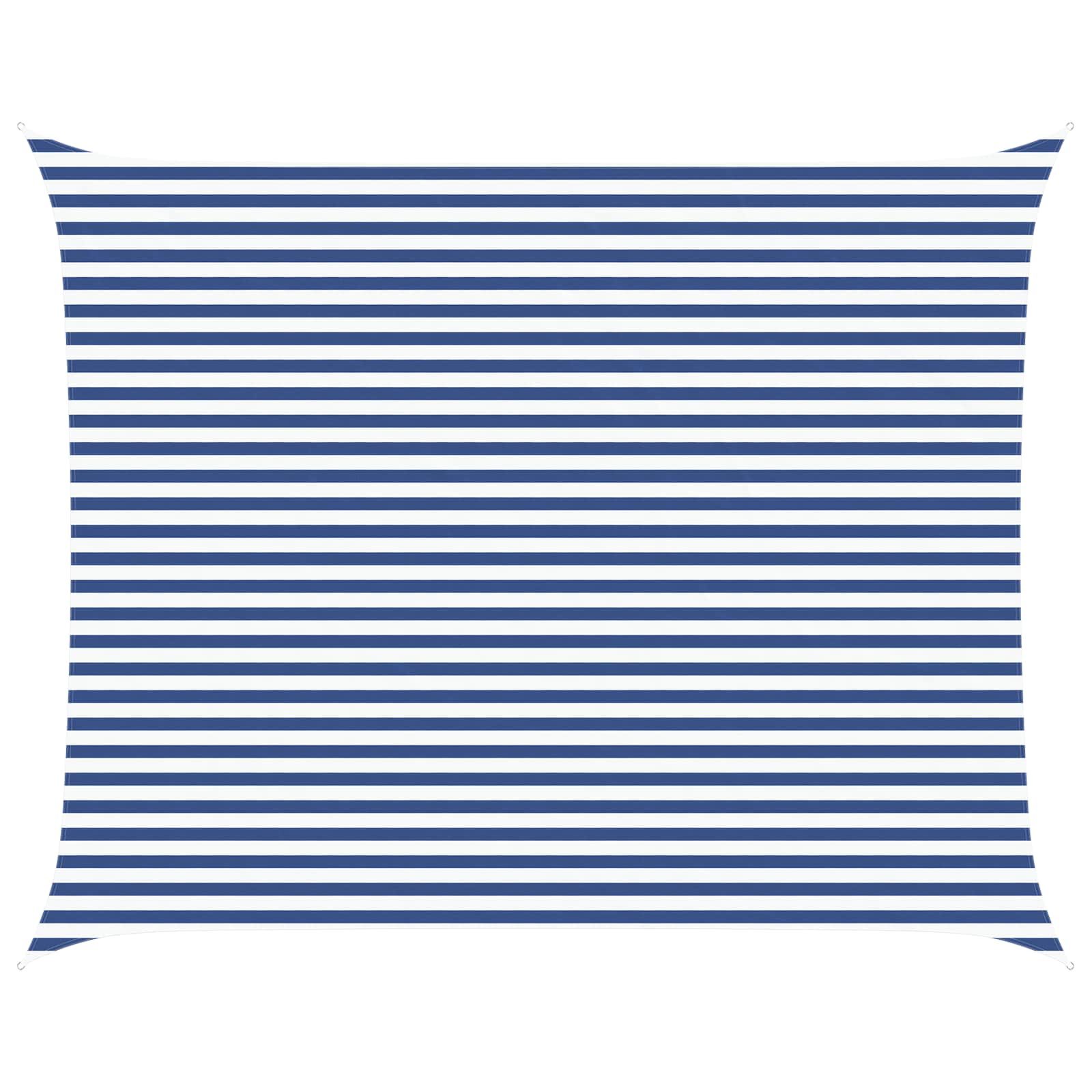 Sonnensegel Blau und Weiß 5 x 4 m 100 % Polyester Oxford