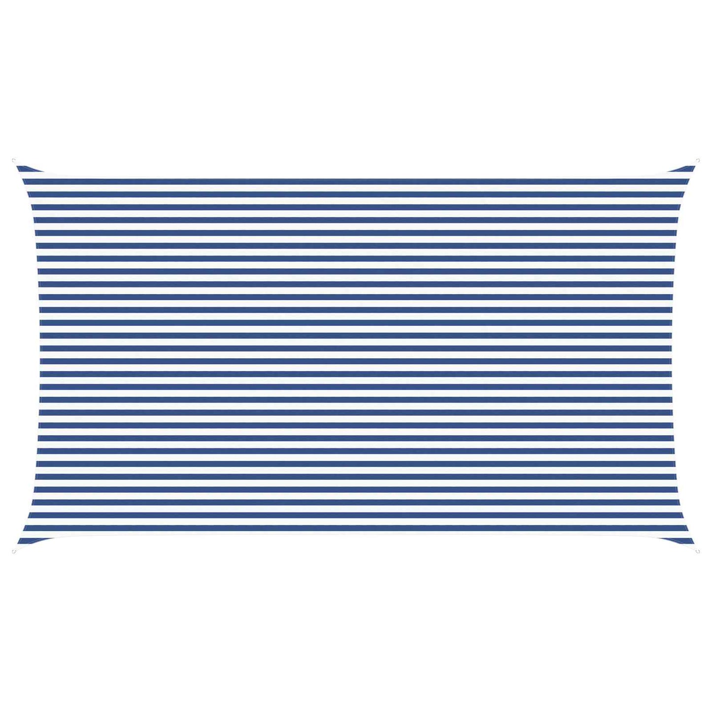 Sonnensegel Blau und Weiß 7 x 4 m 100 % Polyester Oxford