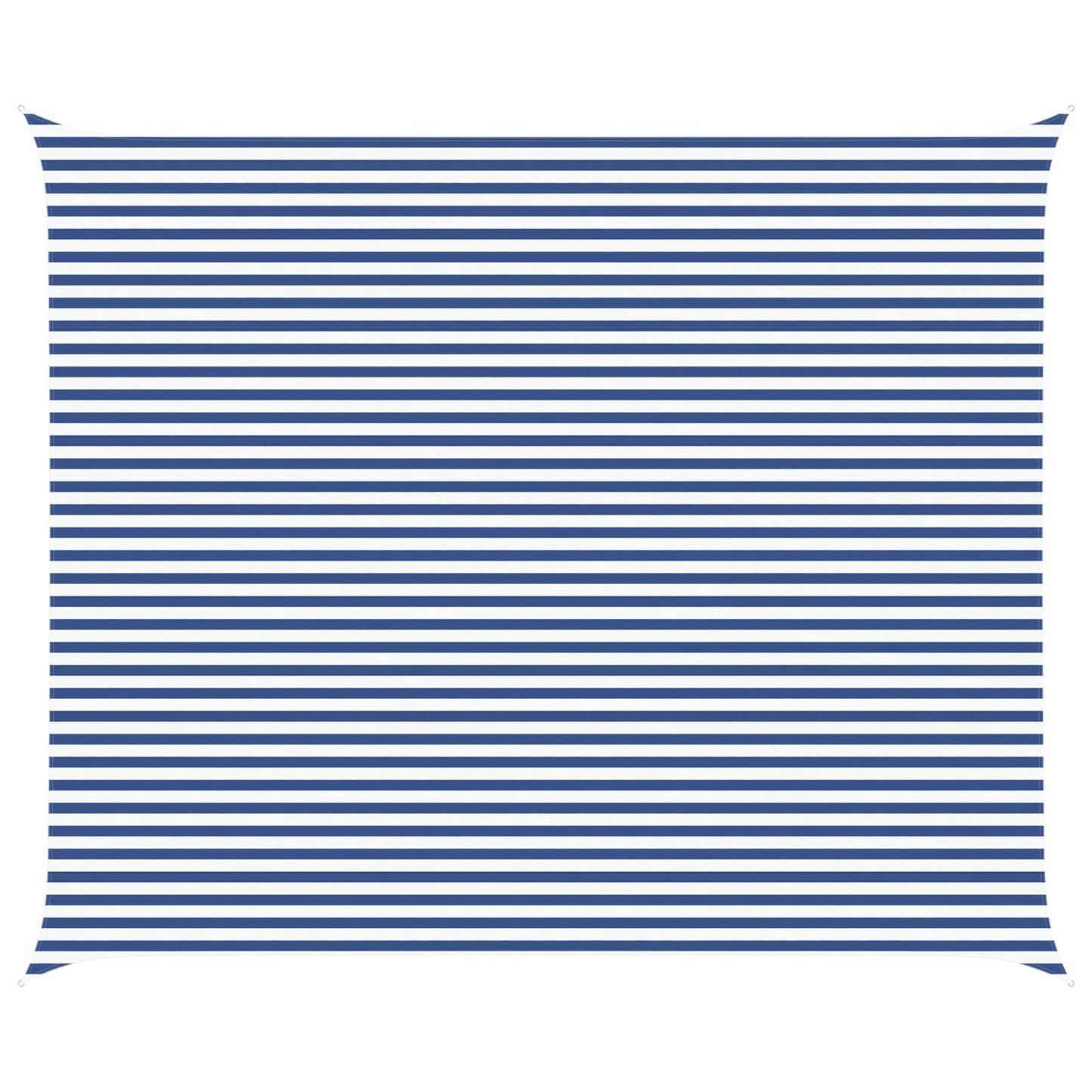 Sonnensegel Blau und Weiß 6 x 5 m 100 % Polyester Oxford