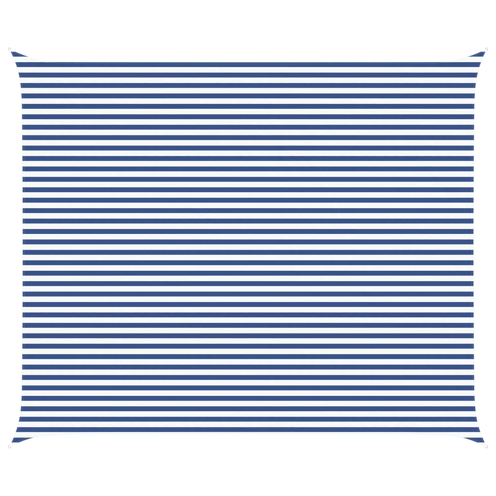 Sonnensegel Blau und Weiß 6 x 5 m 100 % Polyester Oxford