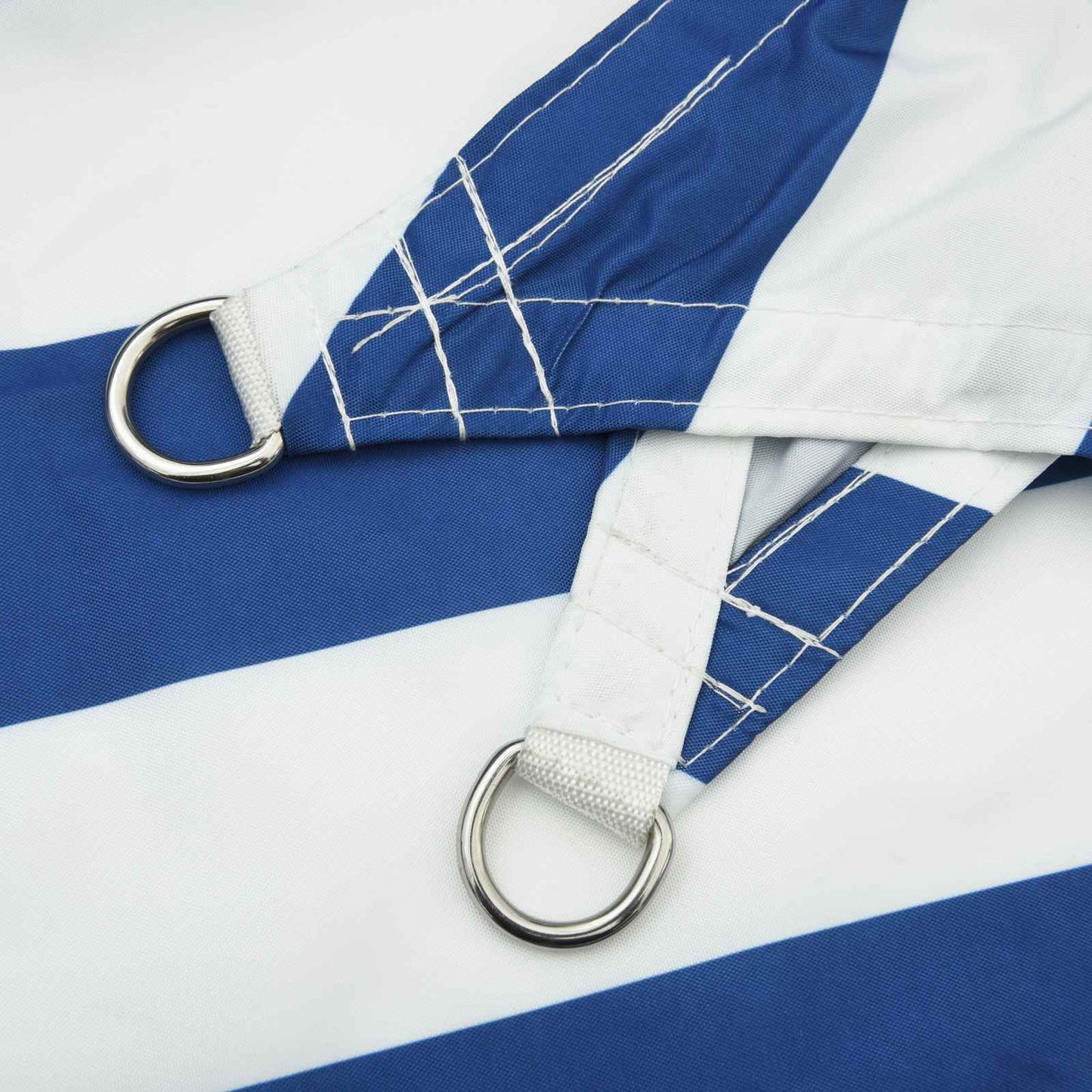 Sonnensegel Blau und Weiß 7 x 5 m 100 % Polyester Oxford