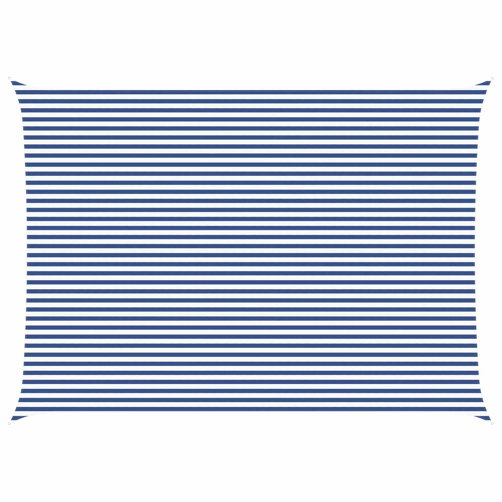 Sonnensegel Blau und Weiß 7 x 5 m 100 % Polyester Oxford