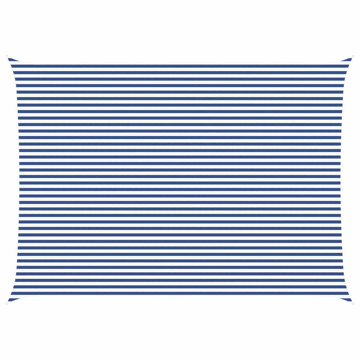 Sonnensegel Blau und Weiß 5 x 7 m 100 % Polyester Oxford