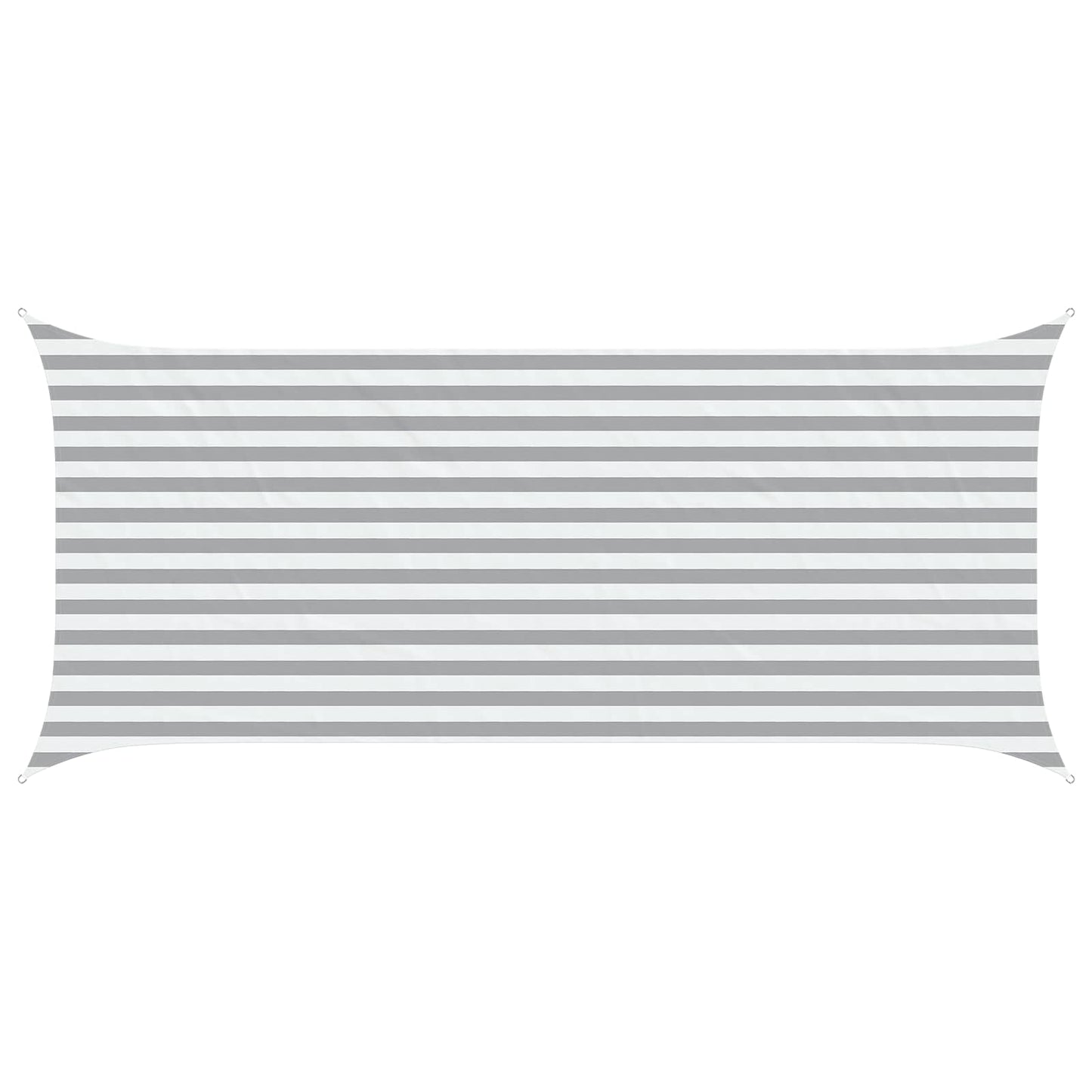 Sonnensegel Hellgrau und Weiß 4,5 x 2 m 100 % Polyester Oxford