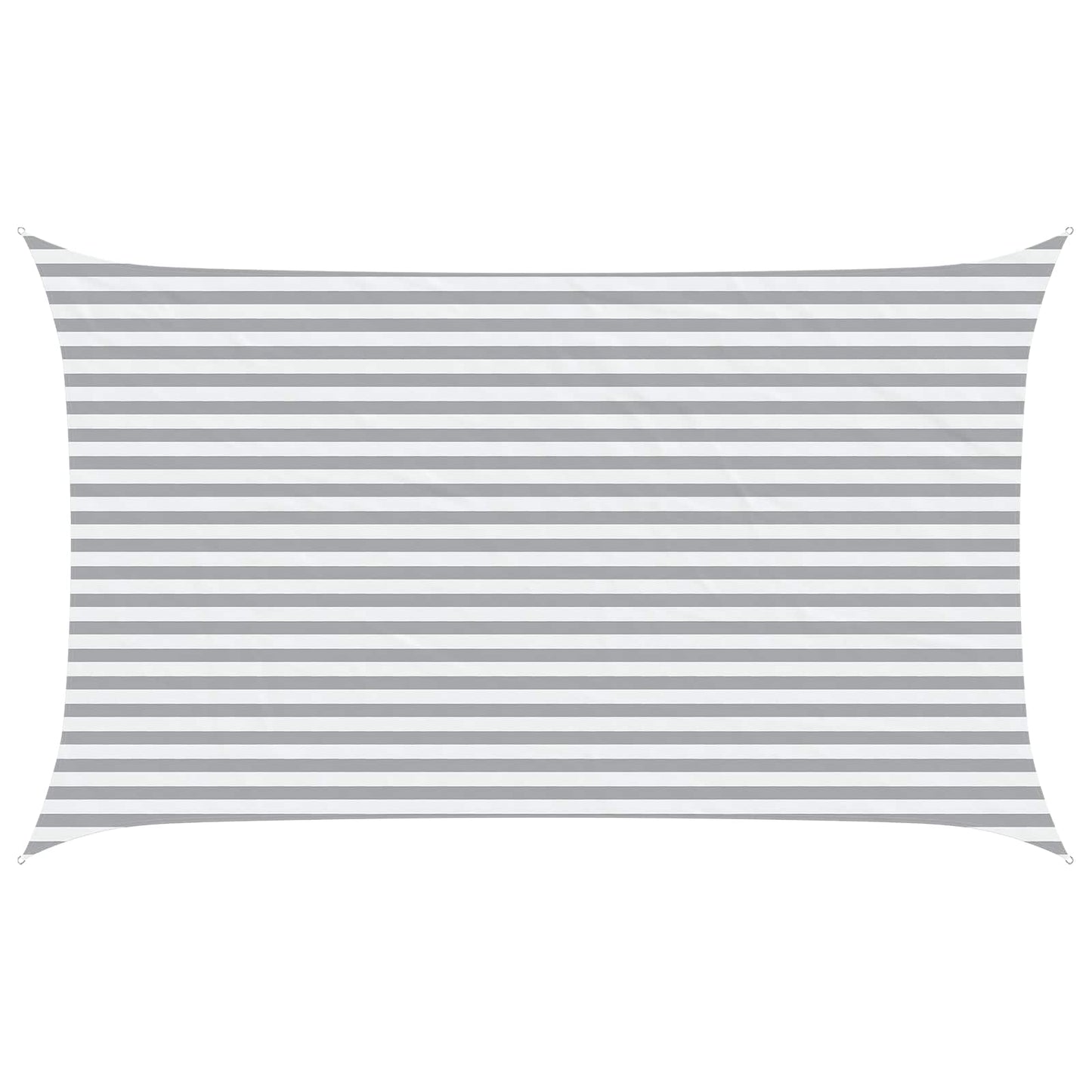 Sonnensegel Hellgrau und Weiß 5 x 3 m 100 % Polyester Oxford