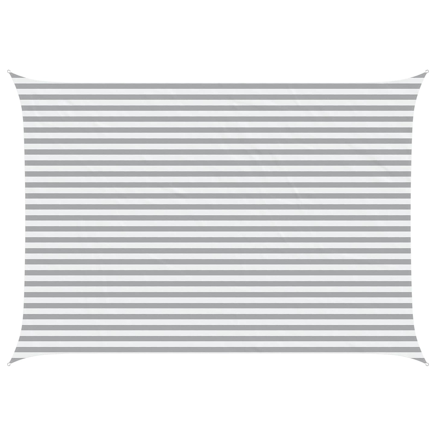 Sonnensegel Hellgrau und Weiß 5 x 3,5 m 100 % Polyester Oxford