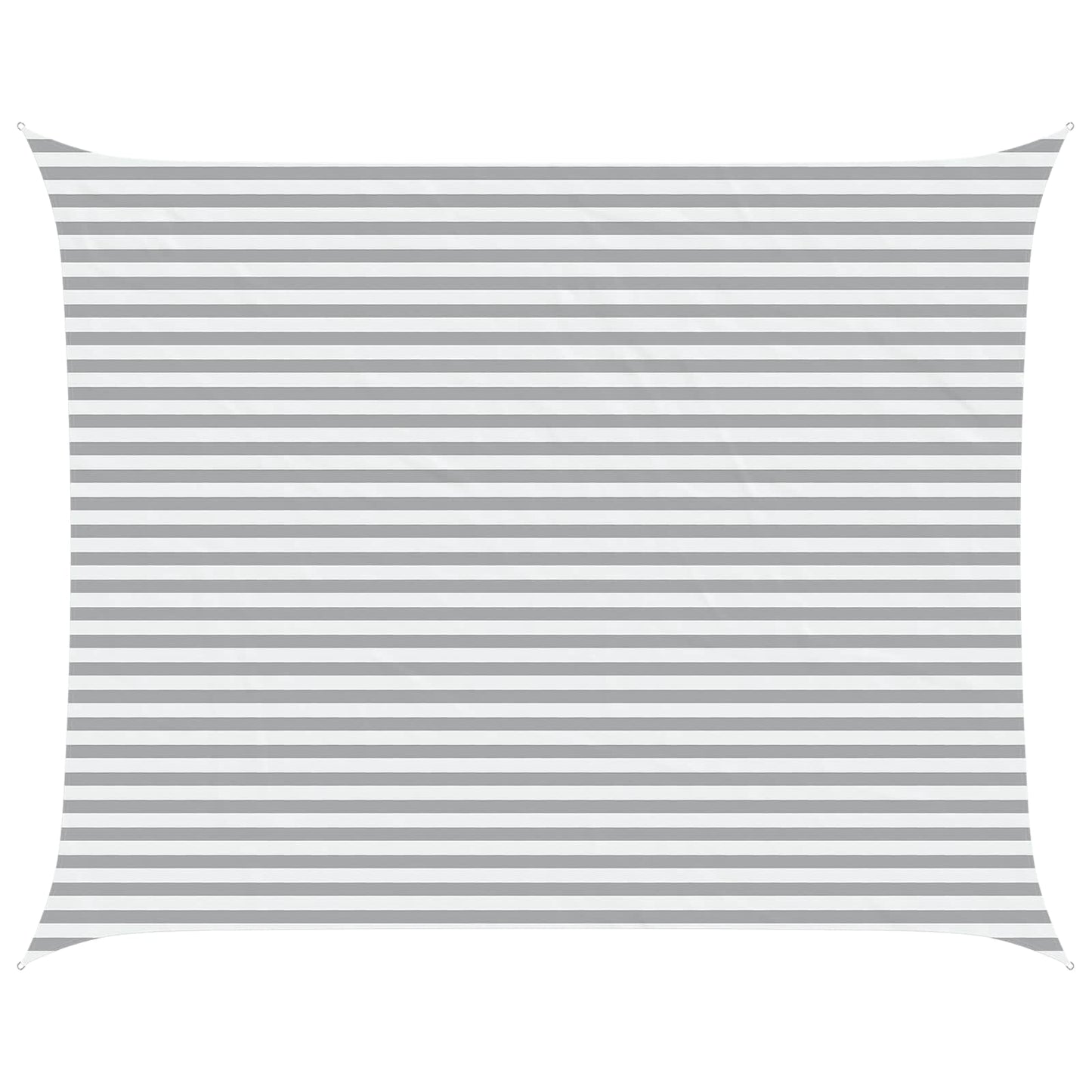 Sonnensegel Hellgrau und Weiß 5 x 4 m 100 % Polyester Oxford