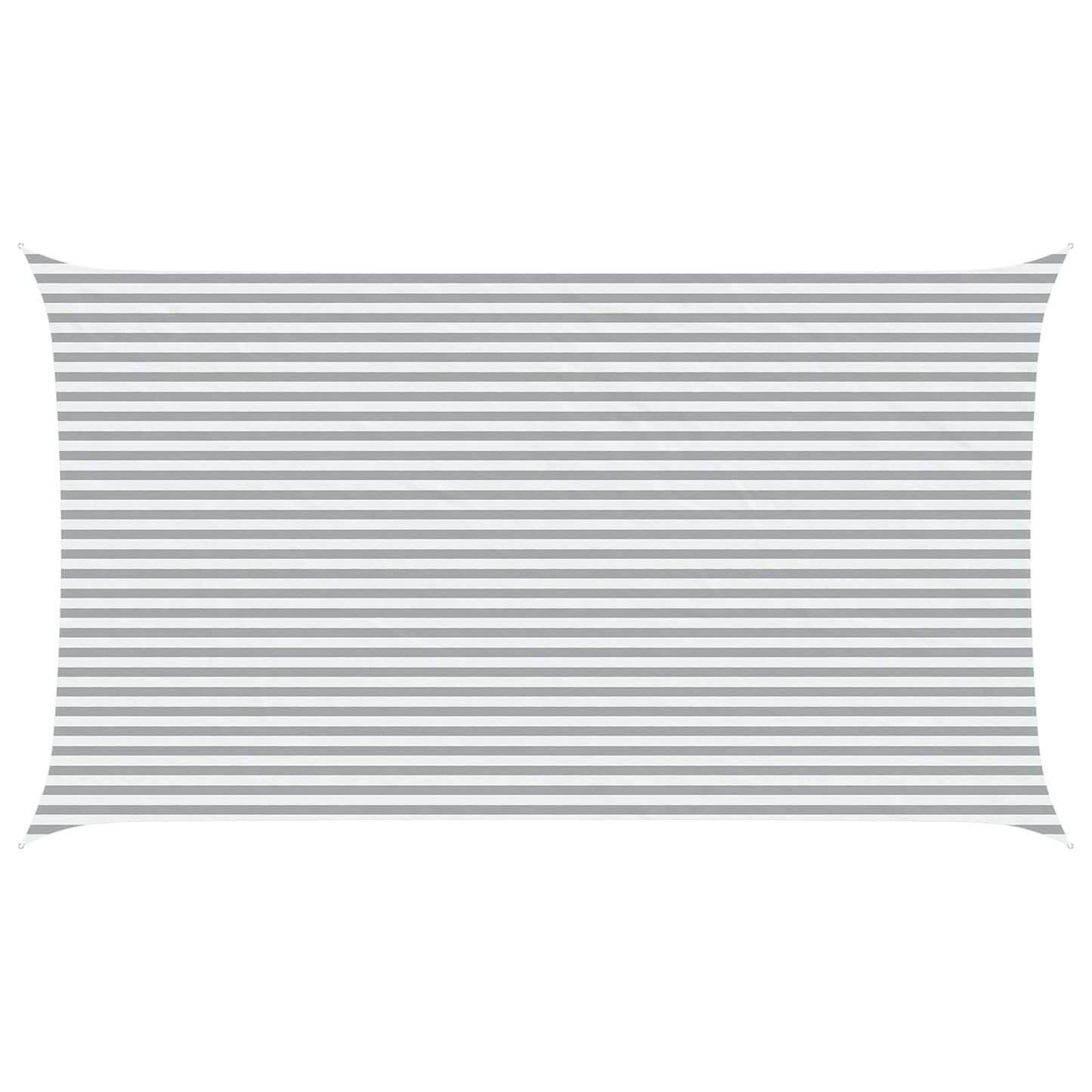 Sonnensegel Hellgrau und Weiß 7 x 4 m 100 % Polyester Oxford