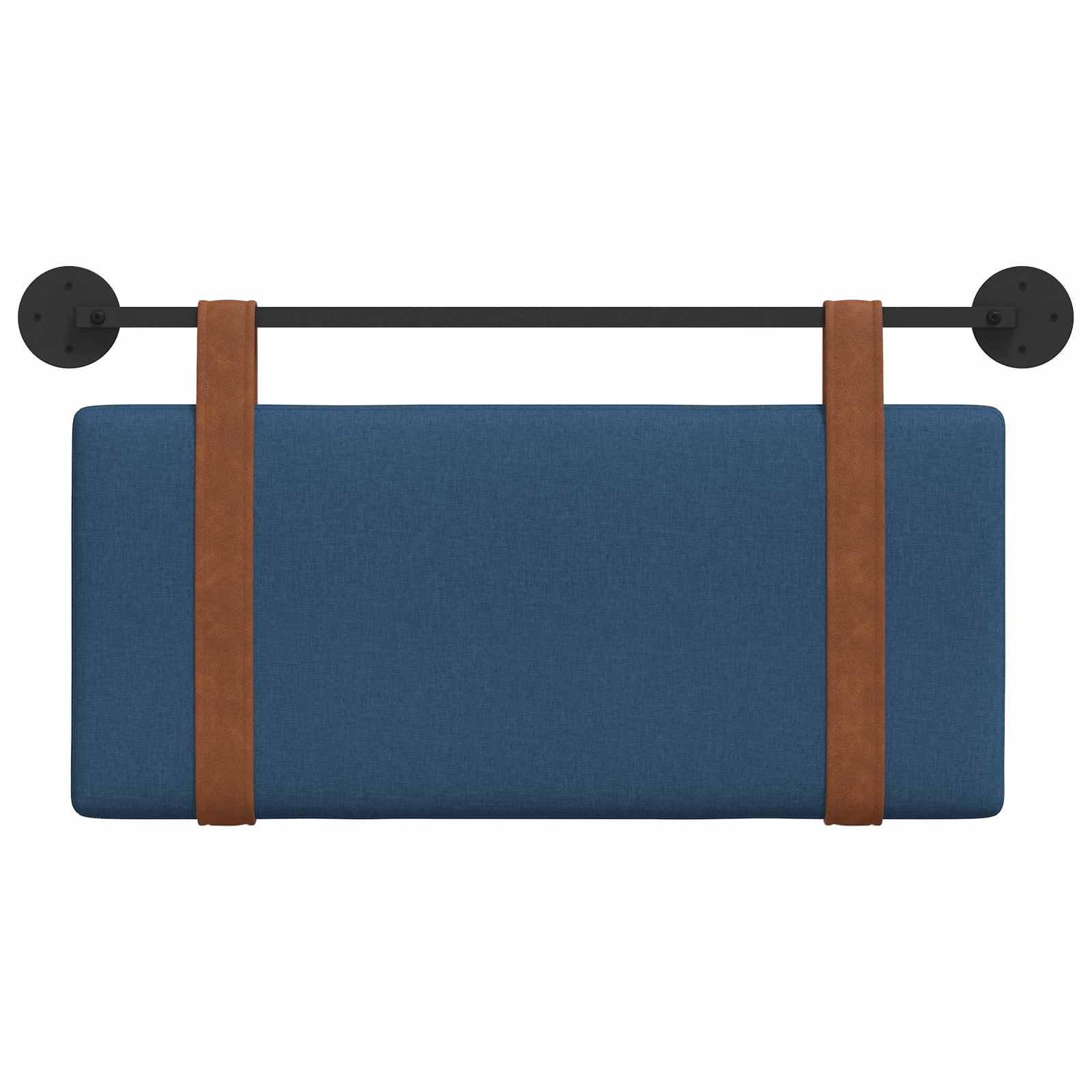 Hängendes Kopfteil Blau Antikes PU