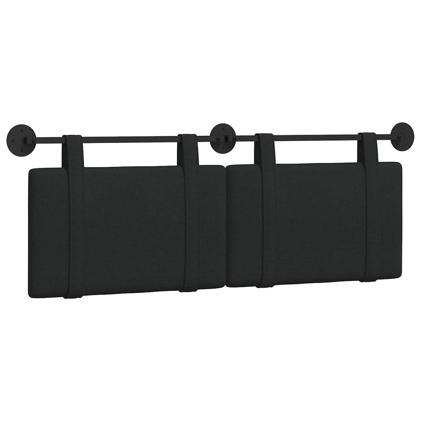 Hängendes Kopfteil Schwarz Stoff