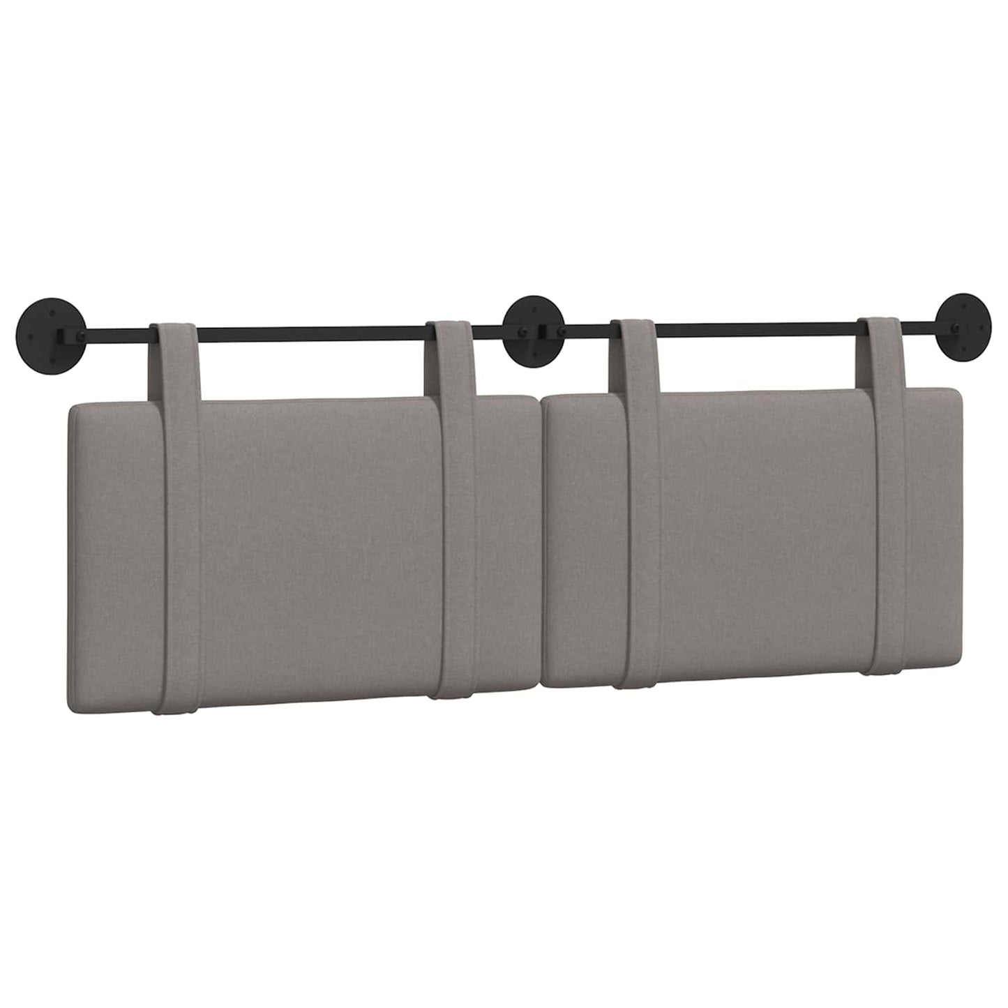 Hängendes Kopfteil Taupe Stoff