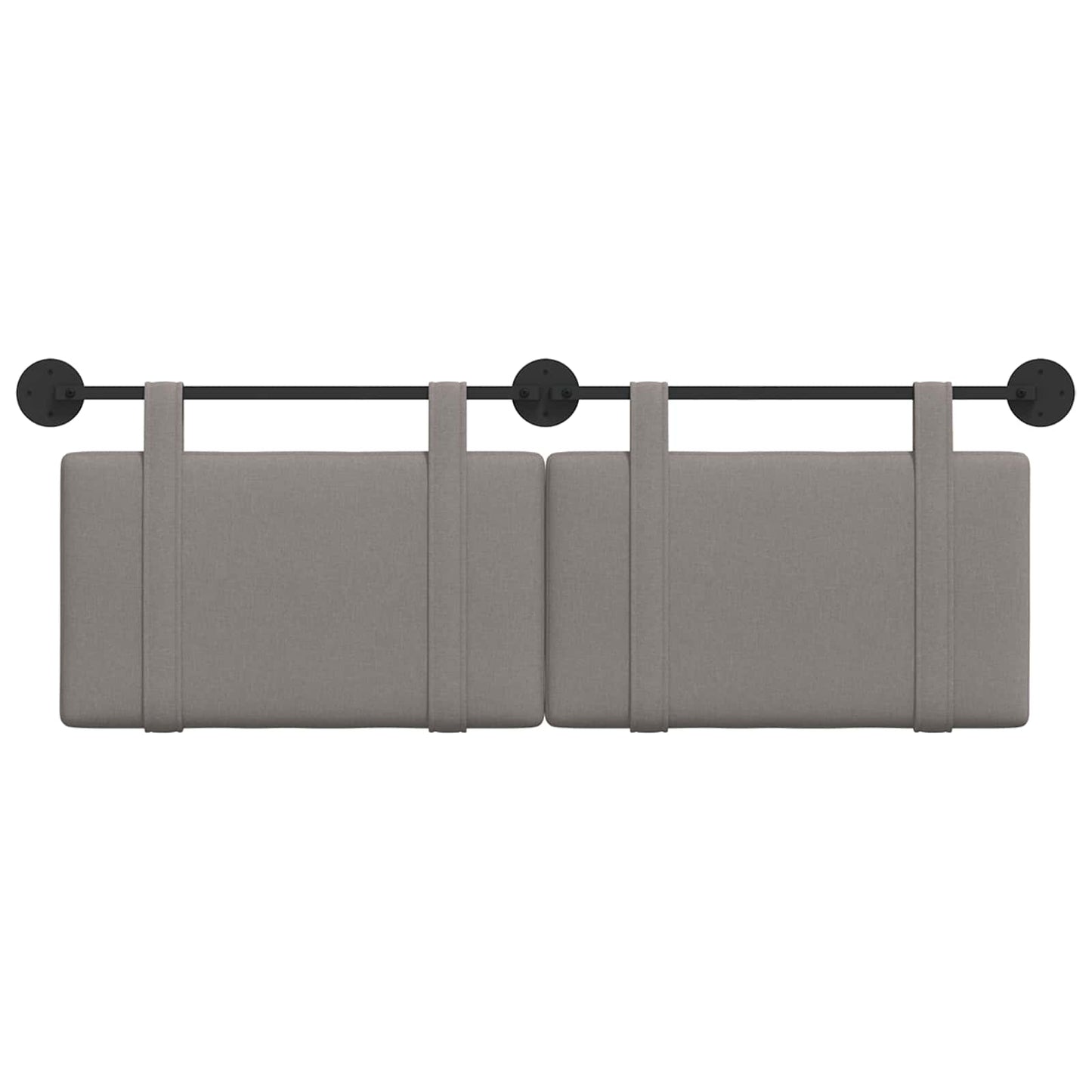 Hängendes Kopfteil Taupe Stoff