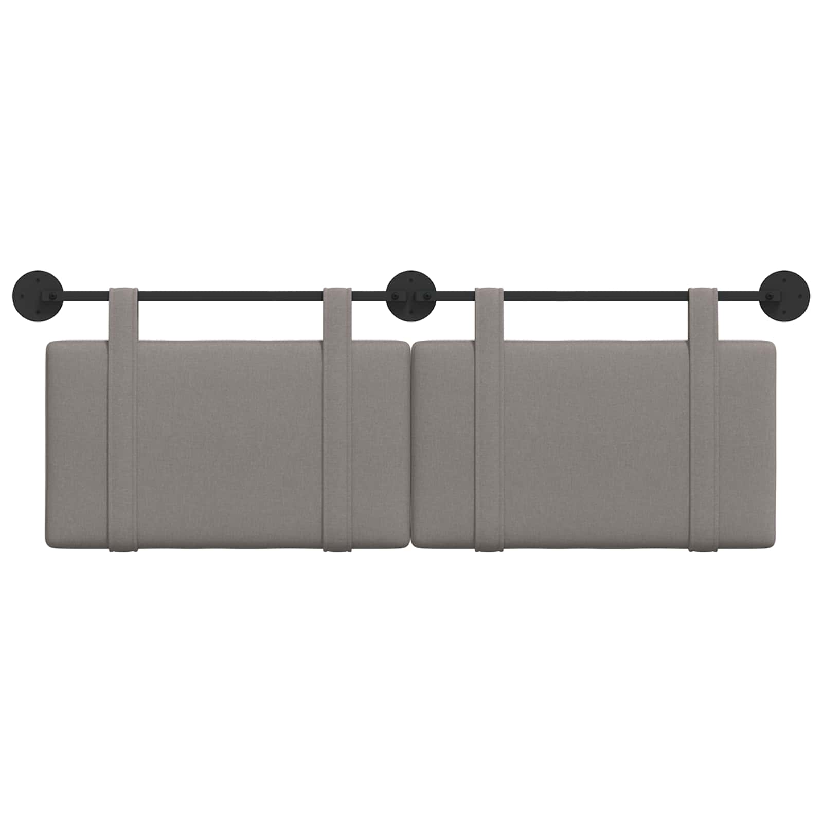 Hängendes Kopfteil Taupe Stoff