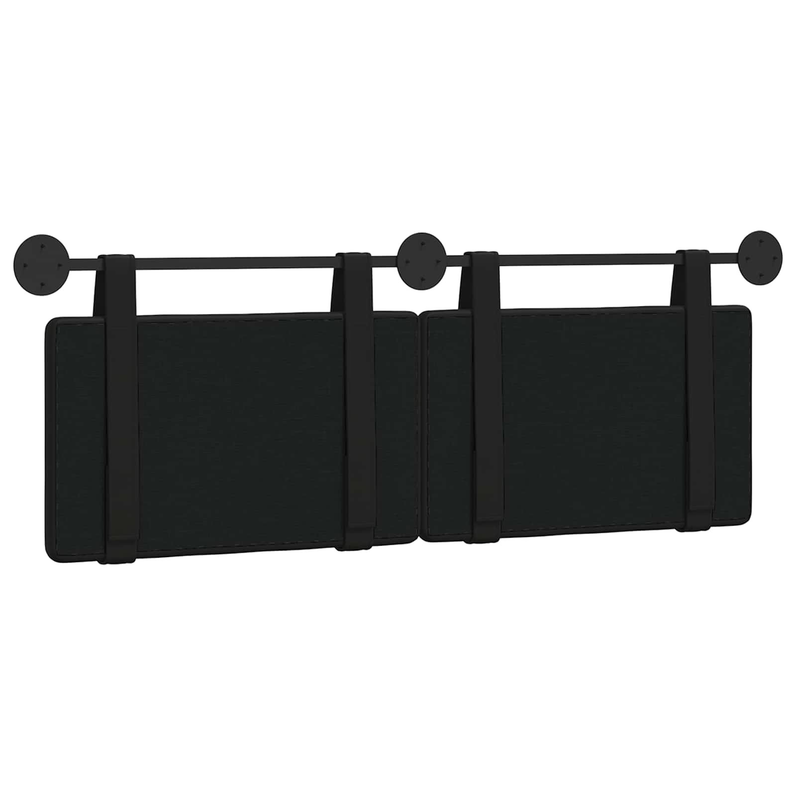 Hängendes Kopfteil Schwarz Kunstleder