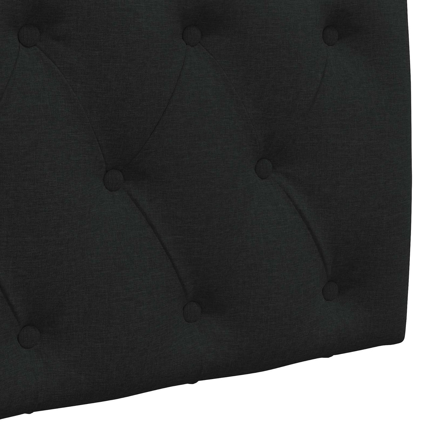 Hängendes Kopfteil Schwarz Stoff