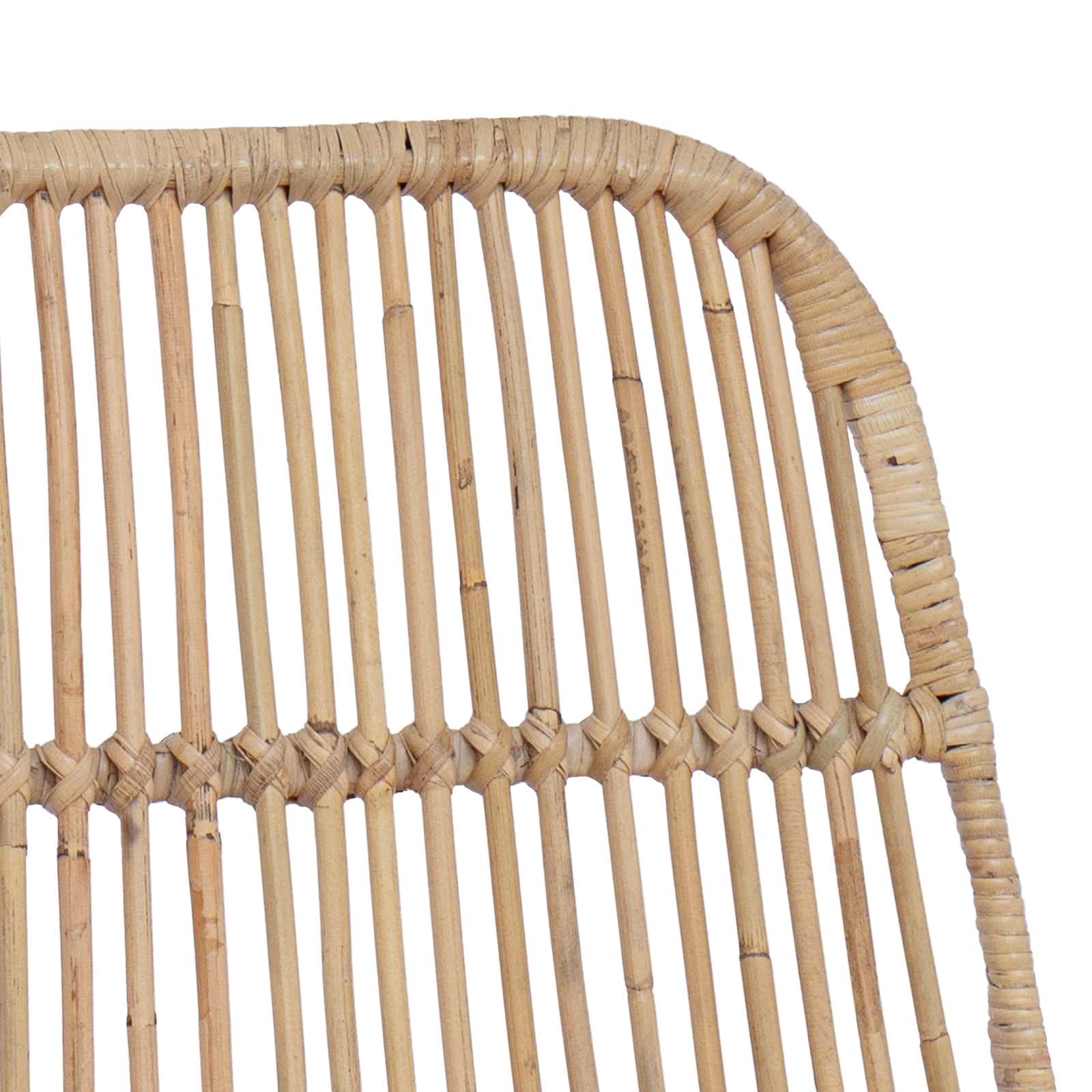 Barhocker 2 stk. Natur 44 x 54 x 96 cm Rattan und Stahl