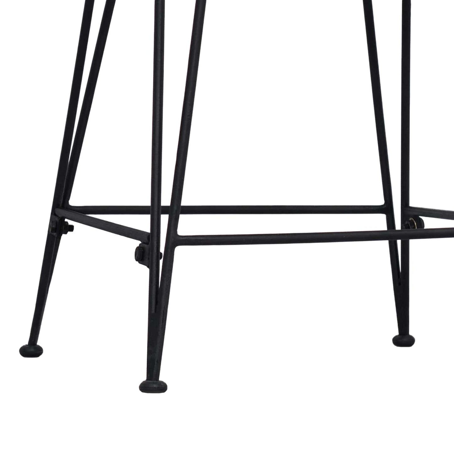 Barhocker 2 stk. Natur 44 x 54 x 96 cm Rattan und Stahl