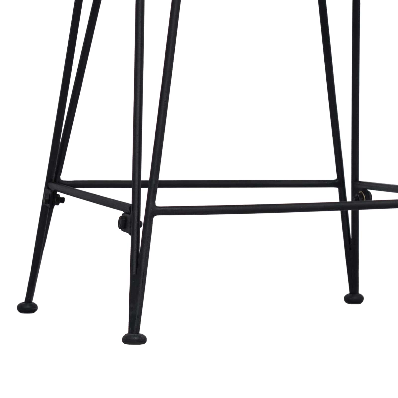 Barhocker 2 stk. Natur 44 x 54 x 96 cm Rattan und Stahl