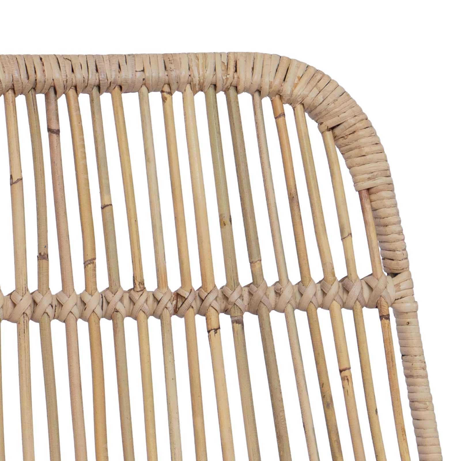Barhocker 2 stk. Natur 44 x 55 x 109 cm Rattan und Stahl