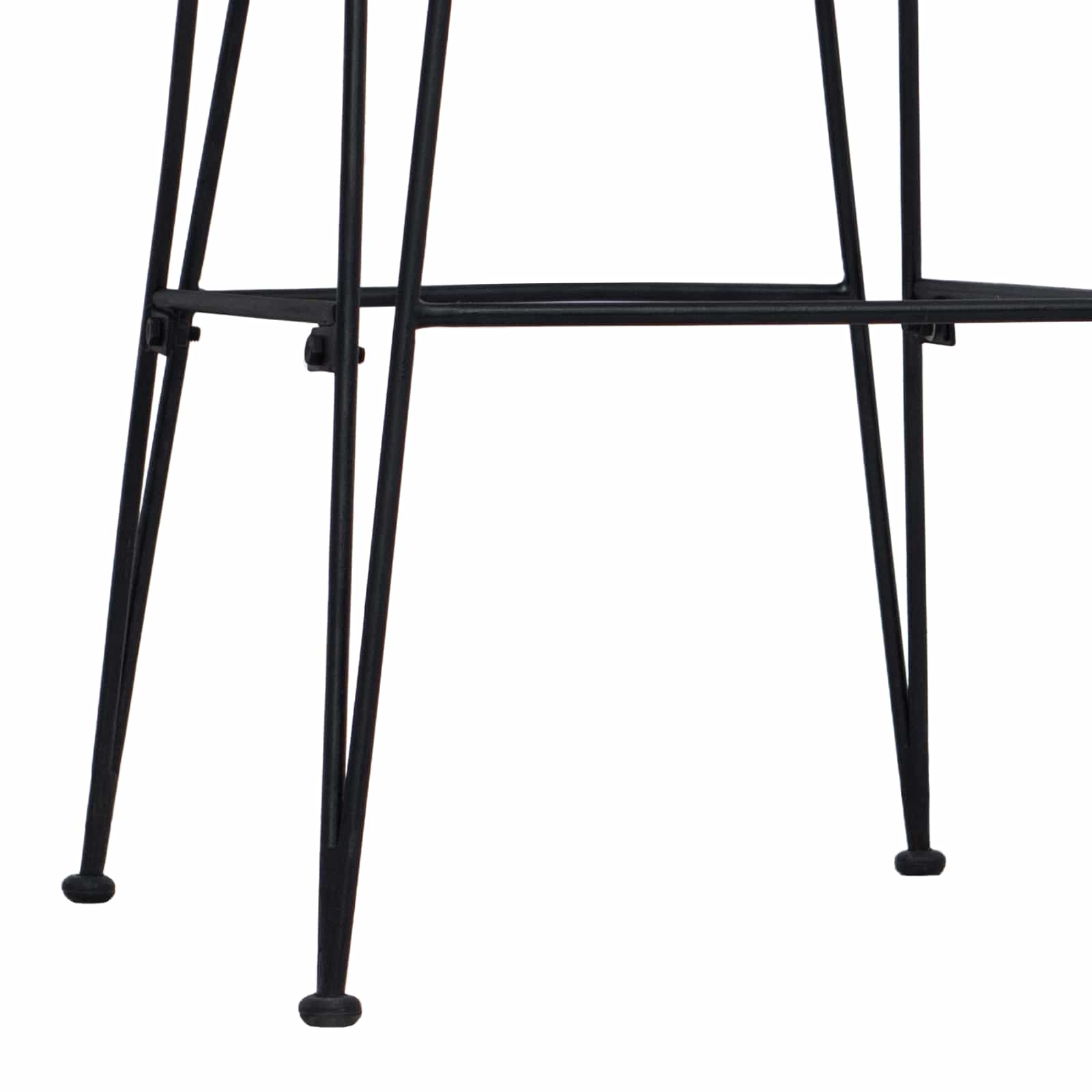 Barhocker 2 stk. Natur 44 x 55 x 109 cm Rattan und Stahl