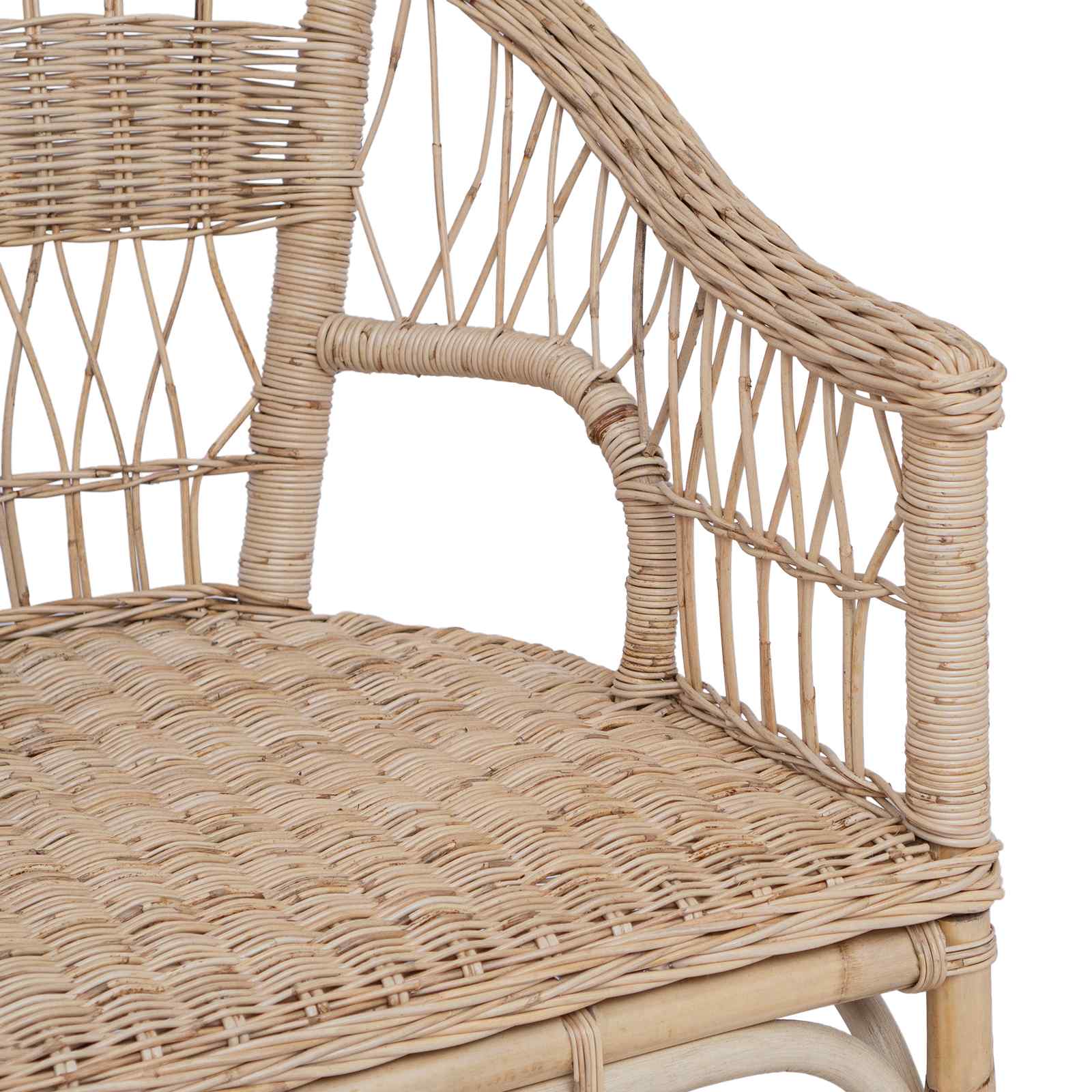 Stapelstuhl Rattan Natur 60 x 60 x 81 cm