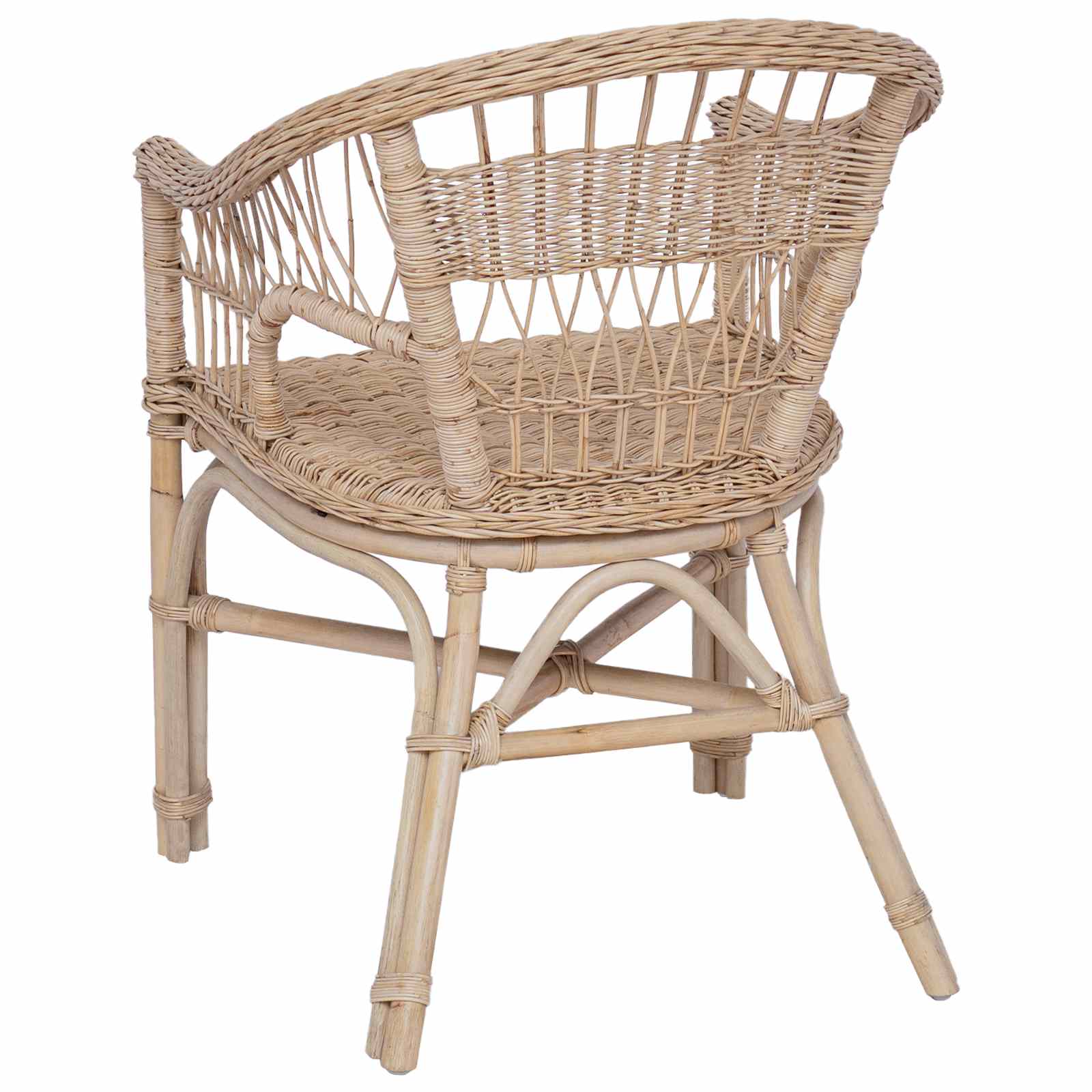 Stapelstuhl Rattan Natur 60 x 60 x 81 cm