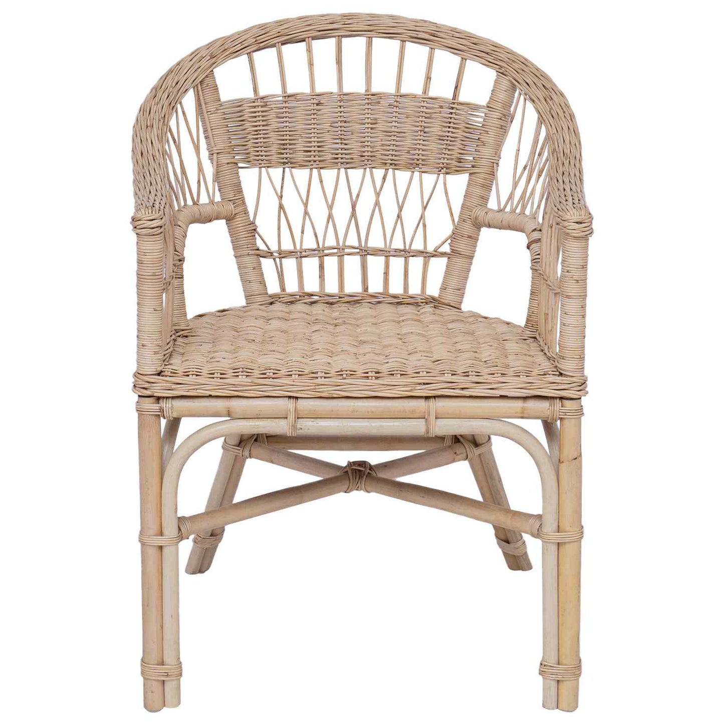 Stapelstuhl Rattan Natur 60 x 60 x 81 cm