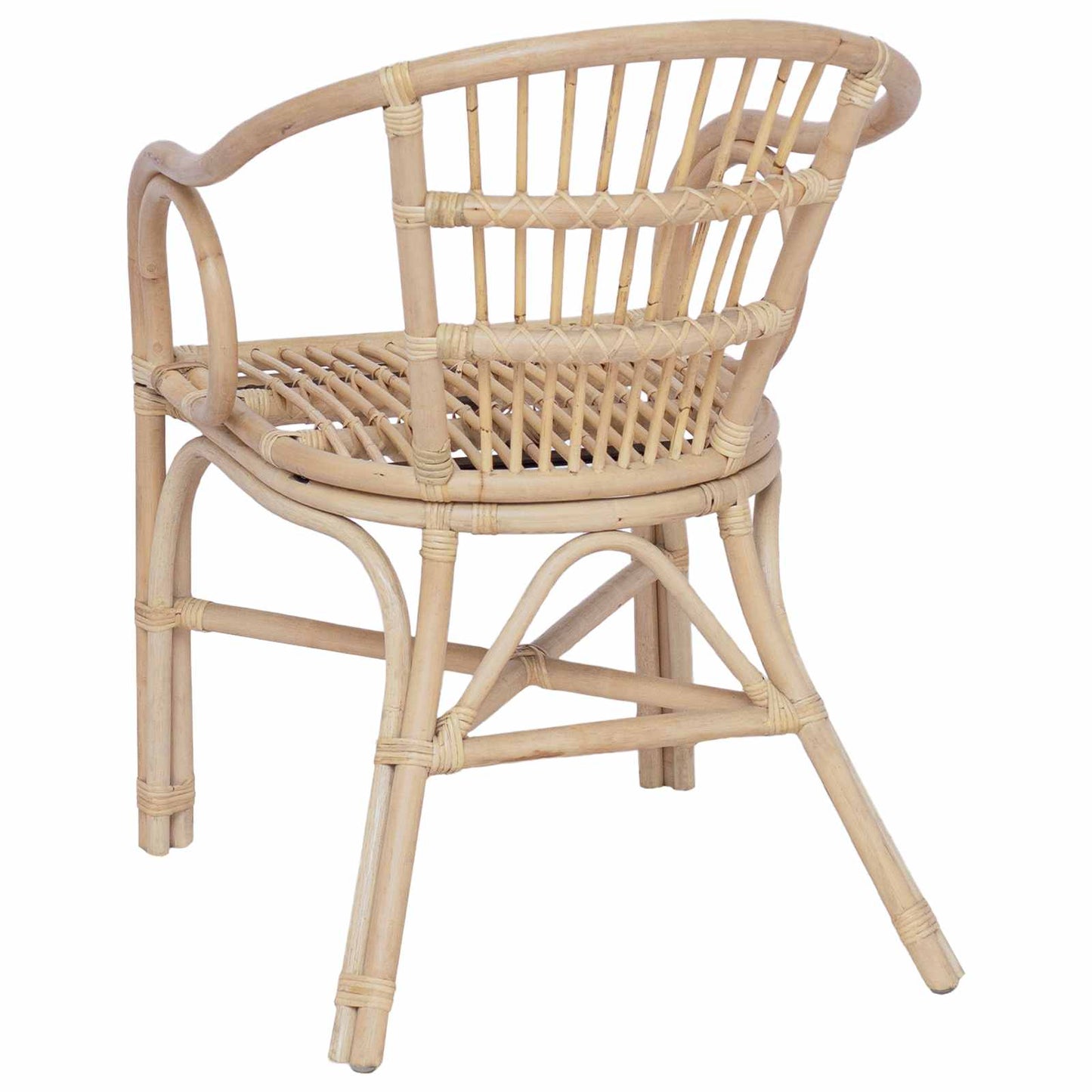 Stapelstuhl Natur 58 x 60 x 81 cm Rattan