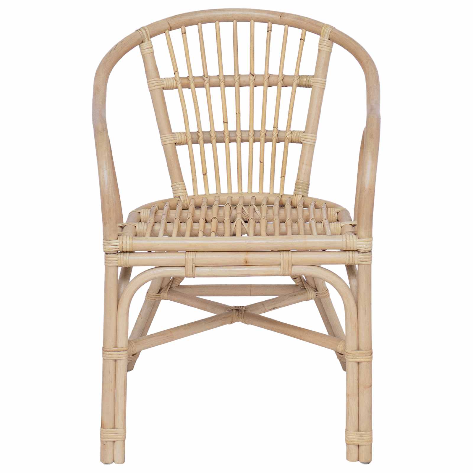 Stapelstuhl Natur 58 x 60 x 81 cm Rattan