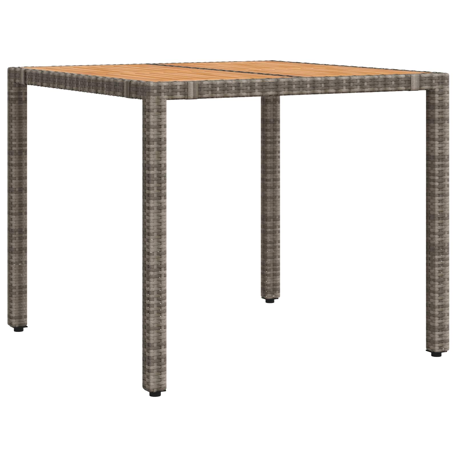 Outdoortisch-Set 3 stk. Hellgrau und Dunkelgrau