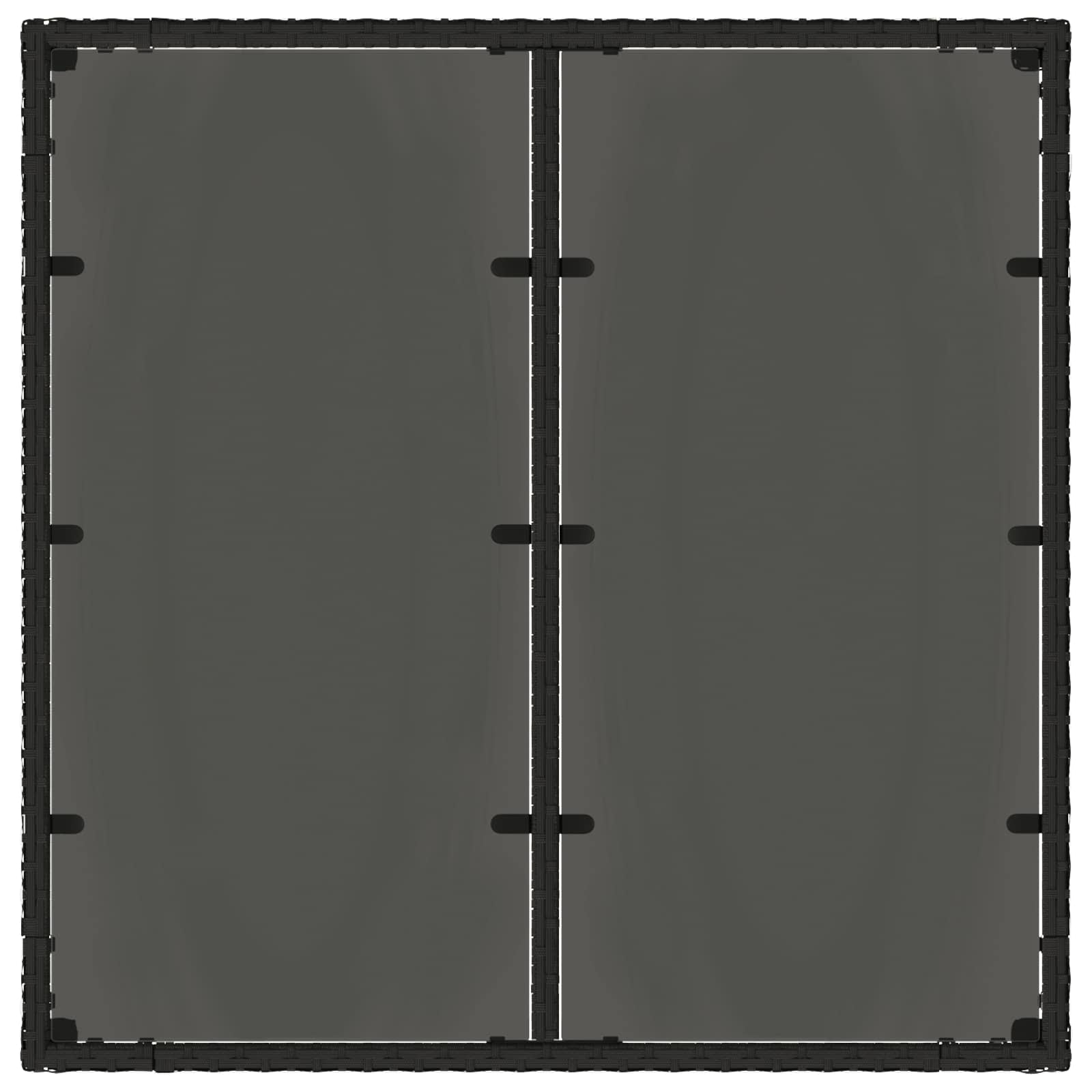 Outdoortisch-Set 5 pcs Hellgrau und Dunkelgrau 90 x 90 x 75 cm