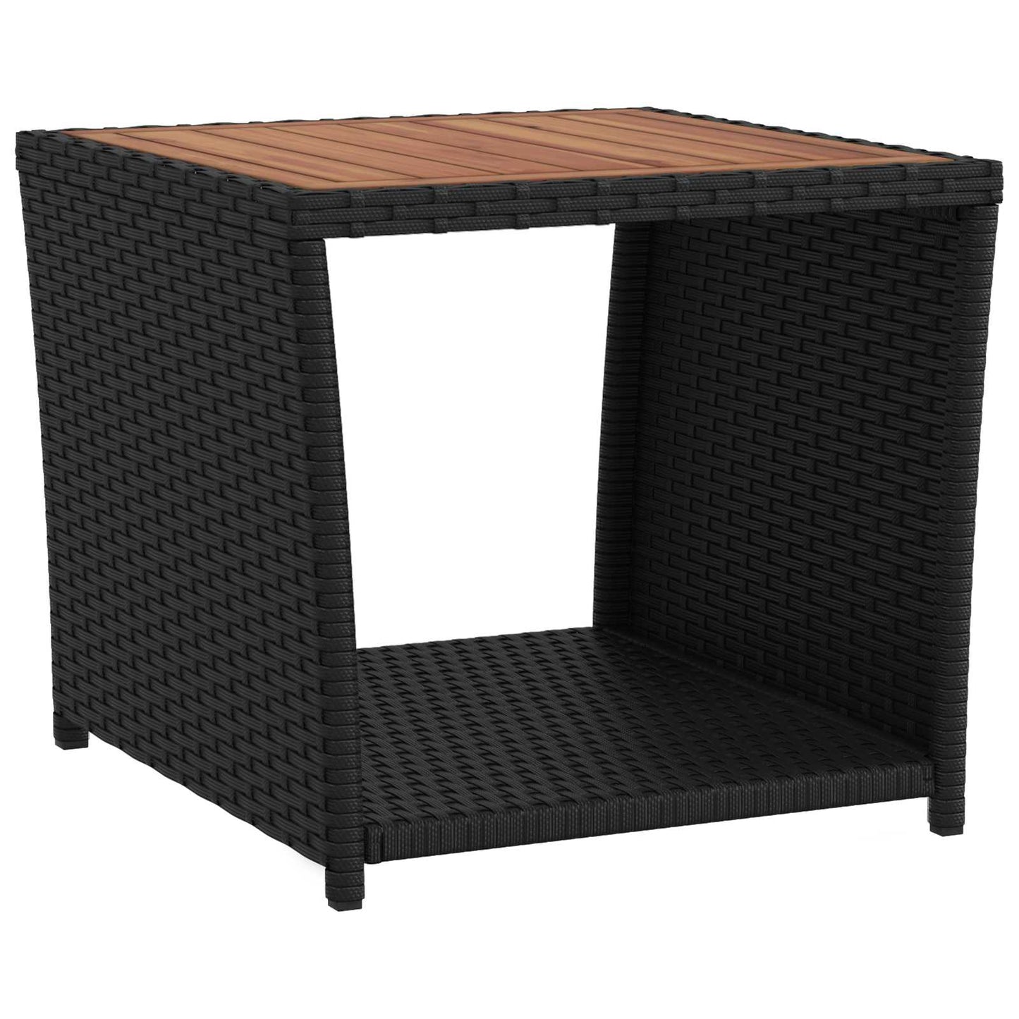 Garten-Lounge-Set 2 stk. Schwarz und Cremeweiß