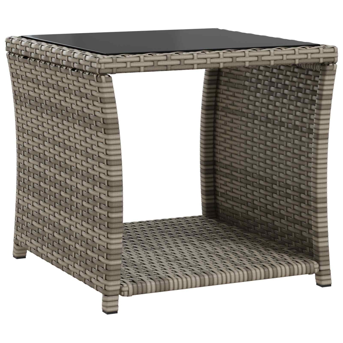 Garten-Lounge-Set 3 stk. Grau und Dunkelgrau